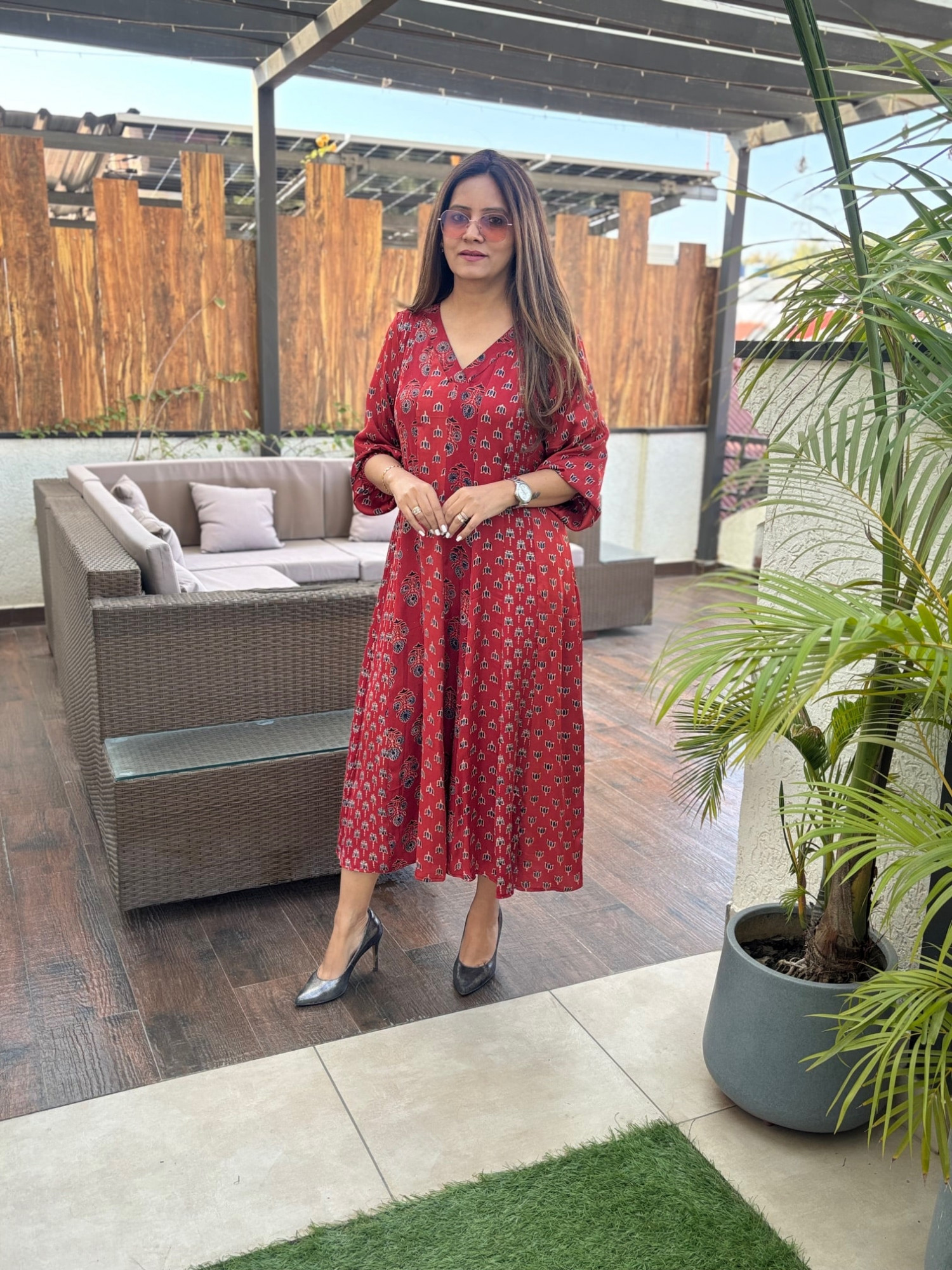 Meera Modal Silk Dress