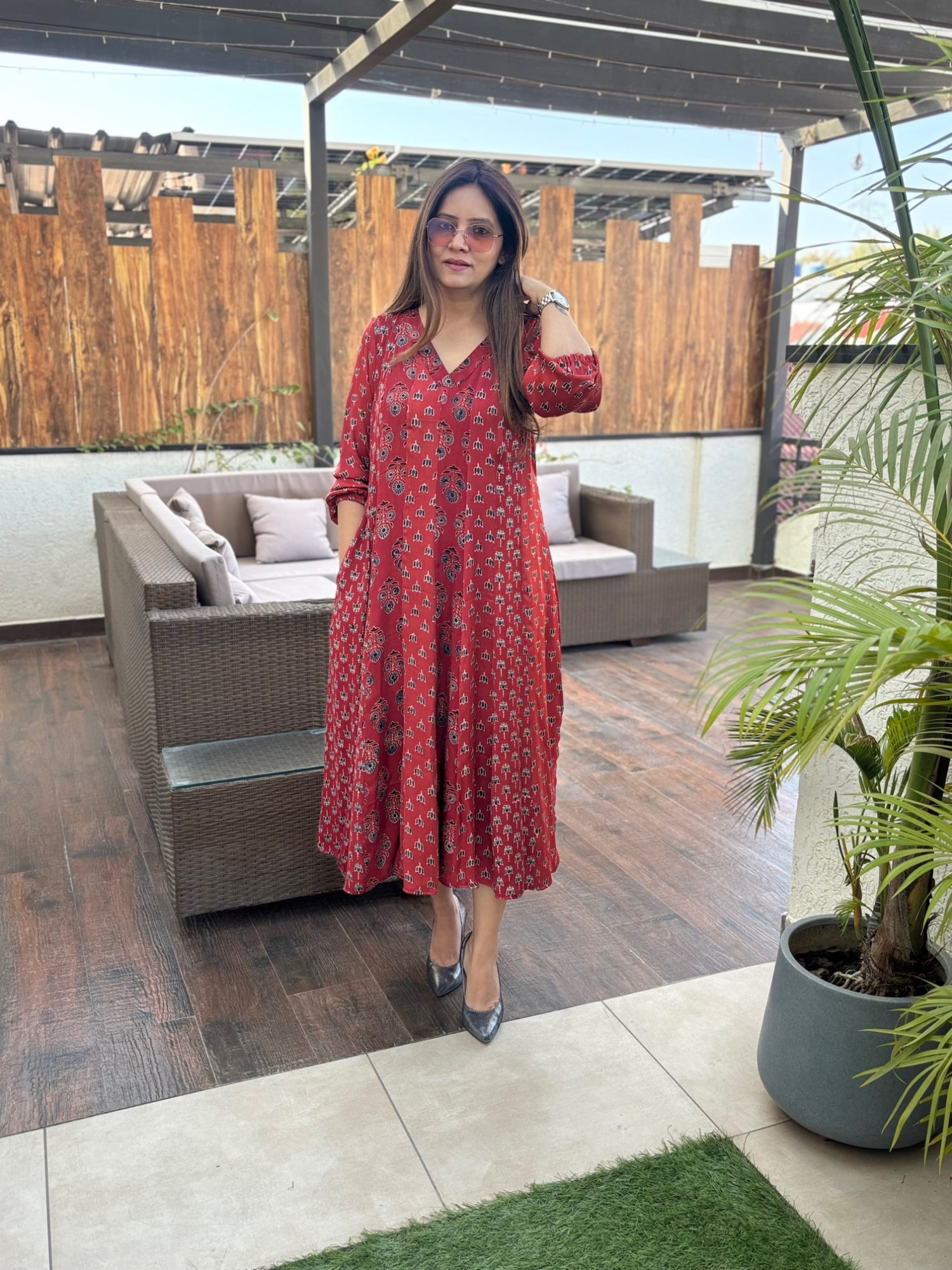 Meera Modal Silk Dress
