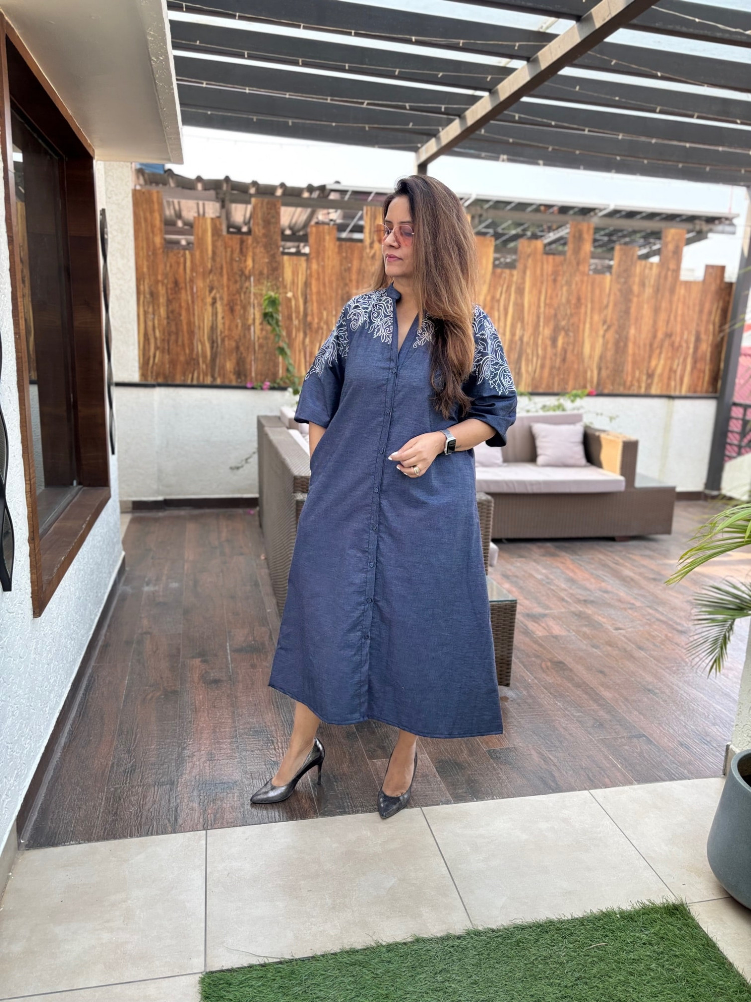 Ishara Embroidered Dress