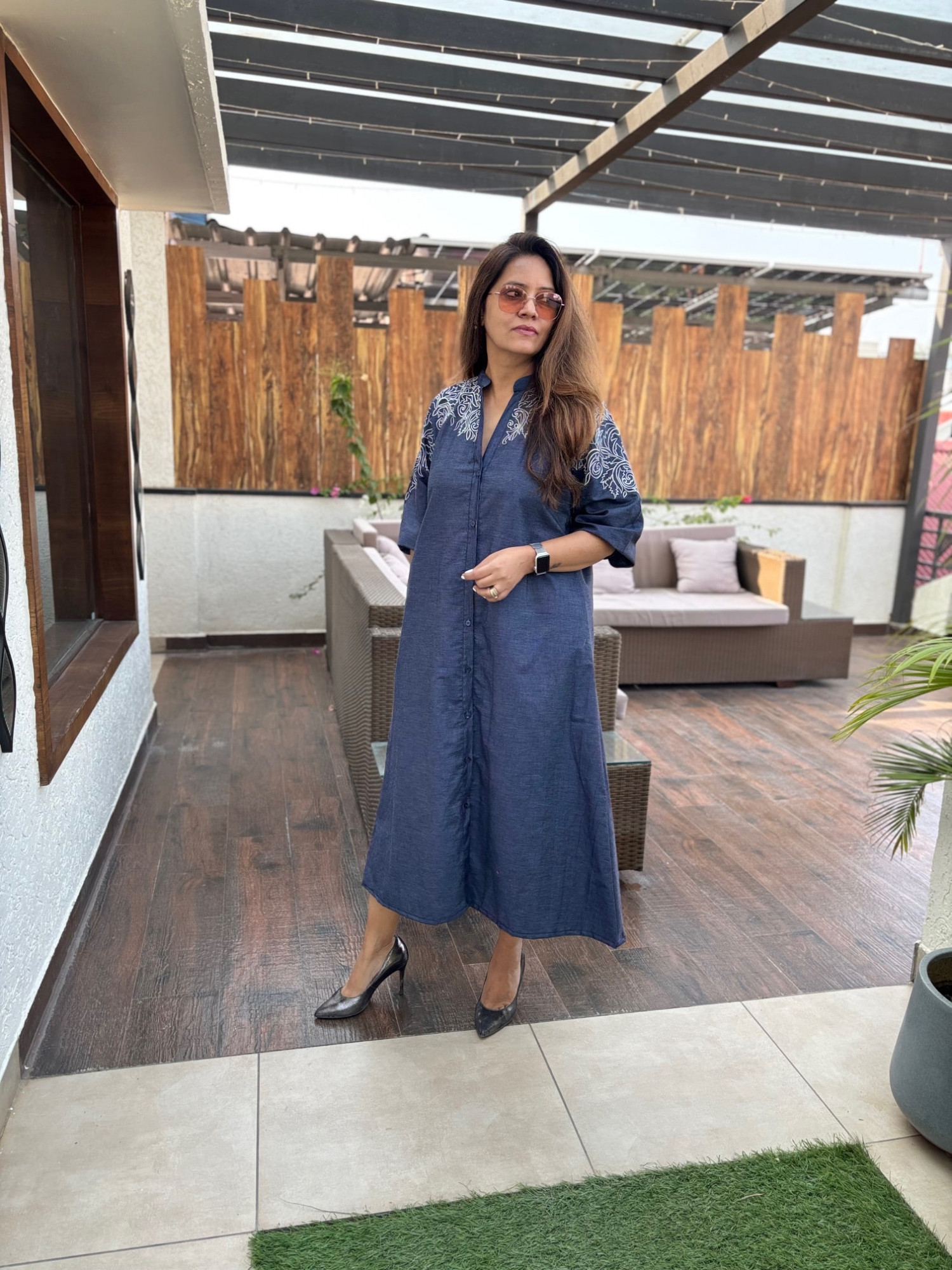 Ishara Embroidered Dress