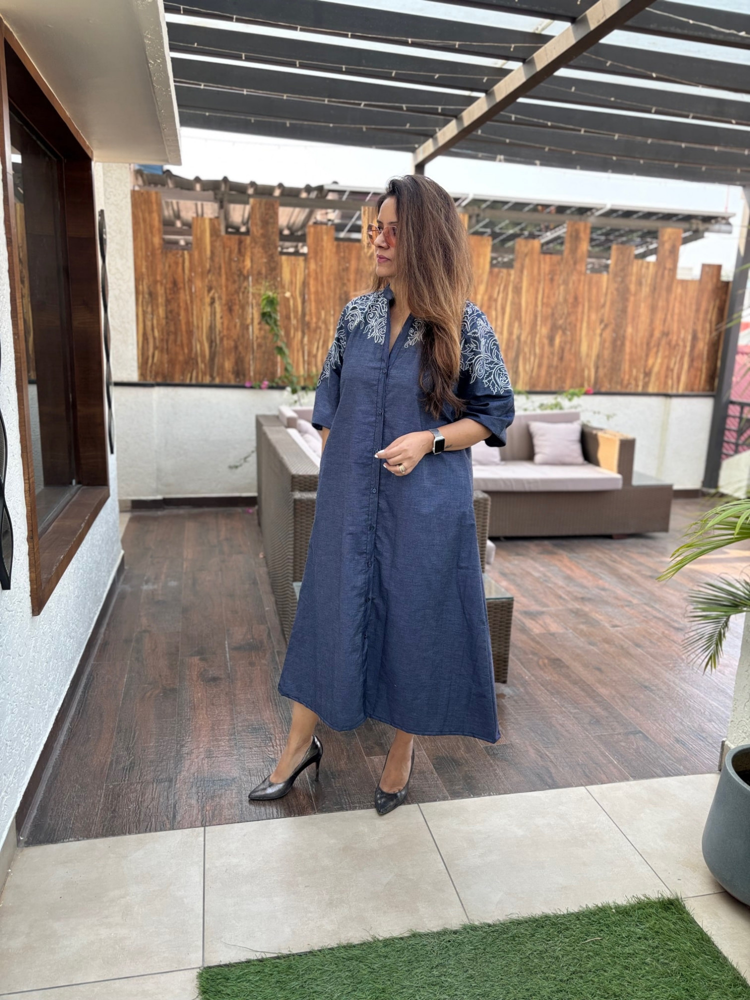 Ishara Embroidered Dress