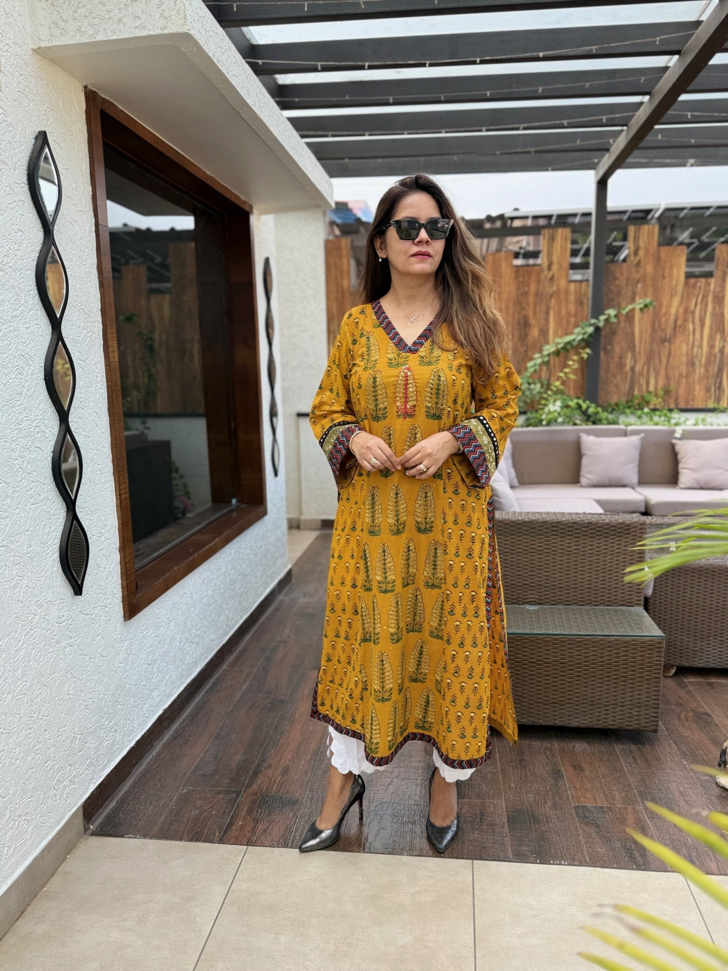 Megha Ajrakh Kurta