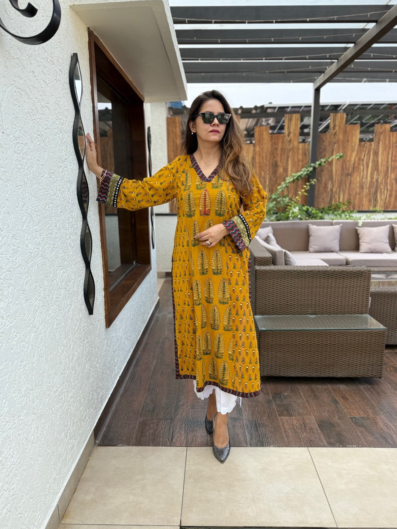 Megha Ajrakh Kurta