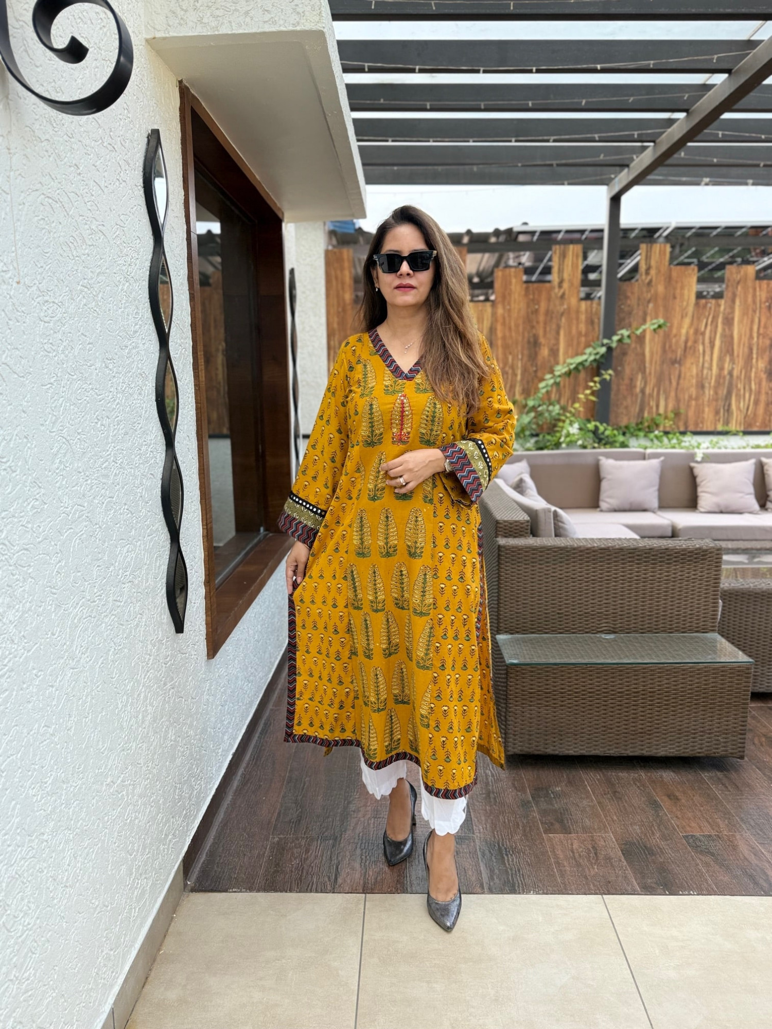 Megha Ajrakh Kurta
