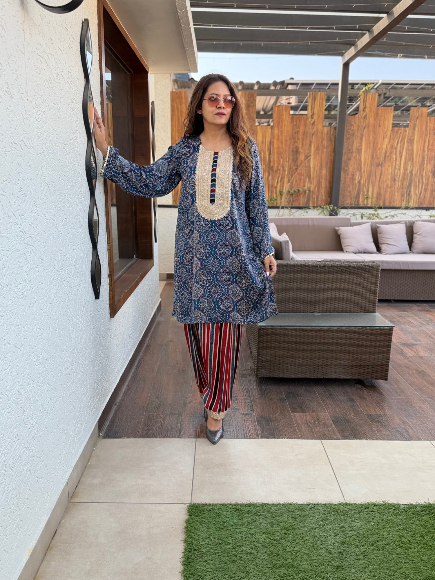 Anuja Modal Silk Suit