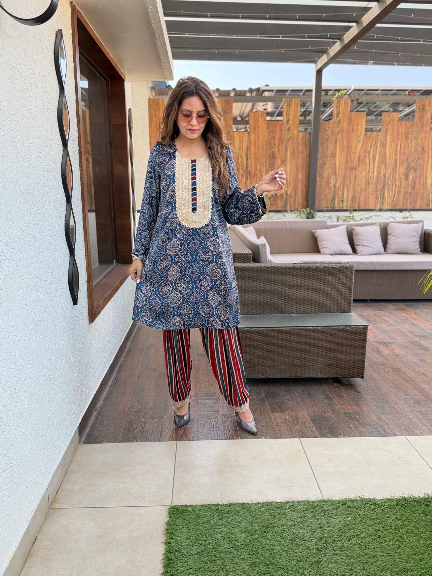 Anuja Modal Silk Suit