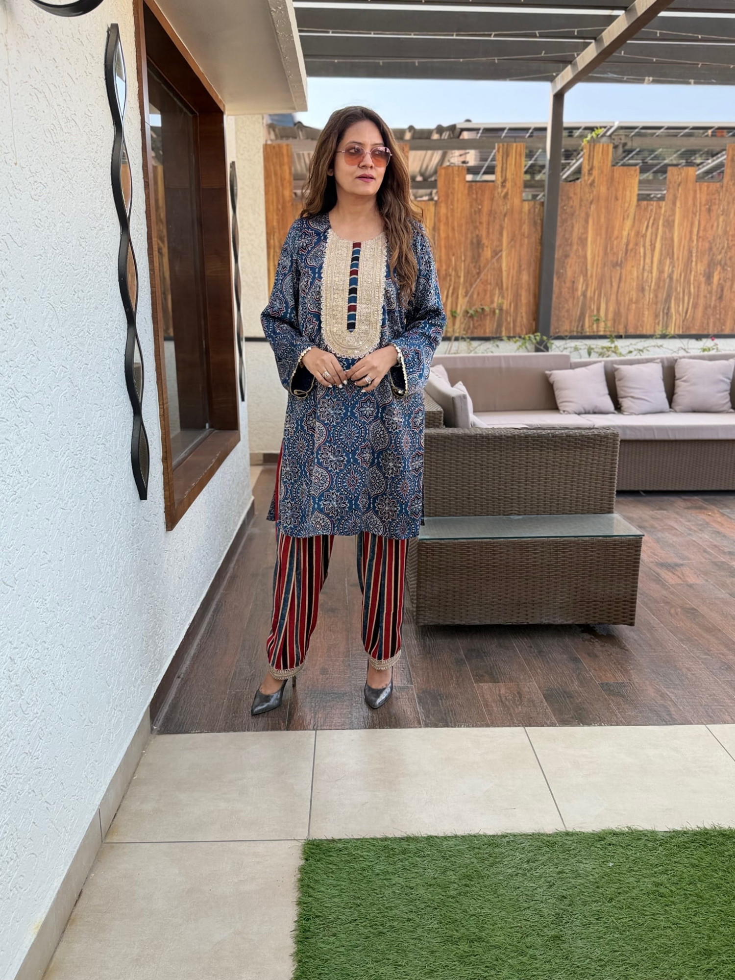 Anuja Modal Silk Suit