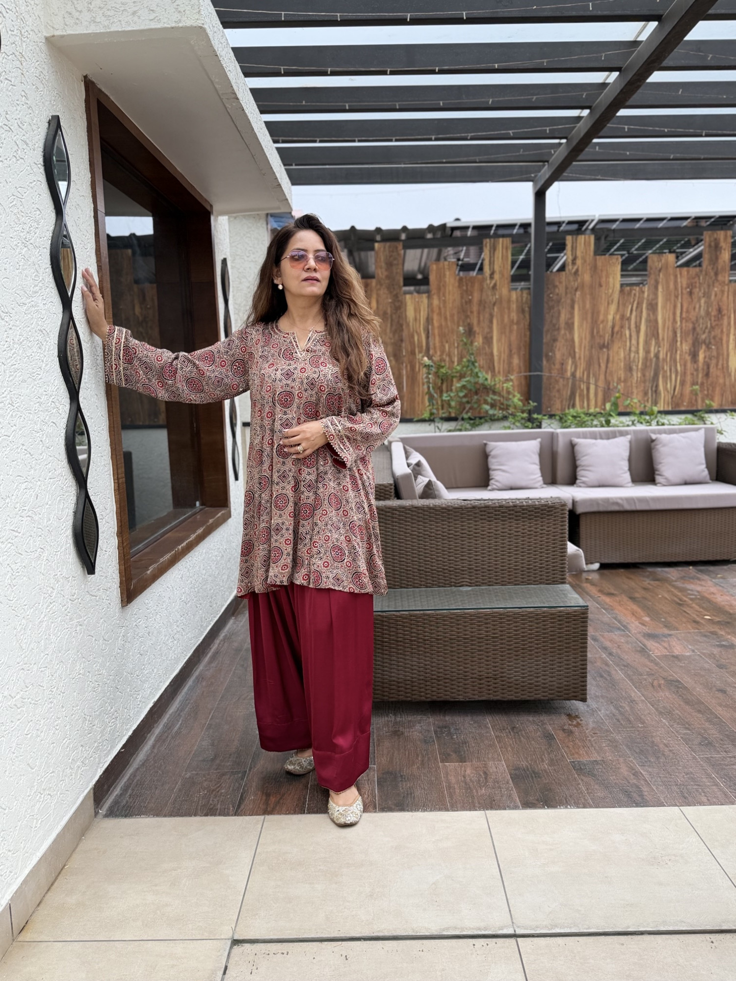 Nayra Modal Silk Suit