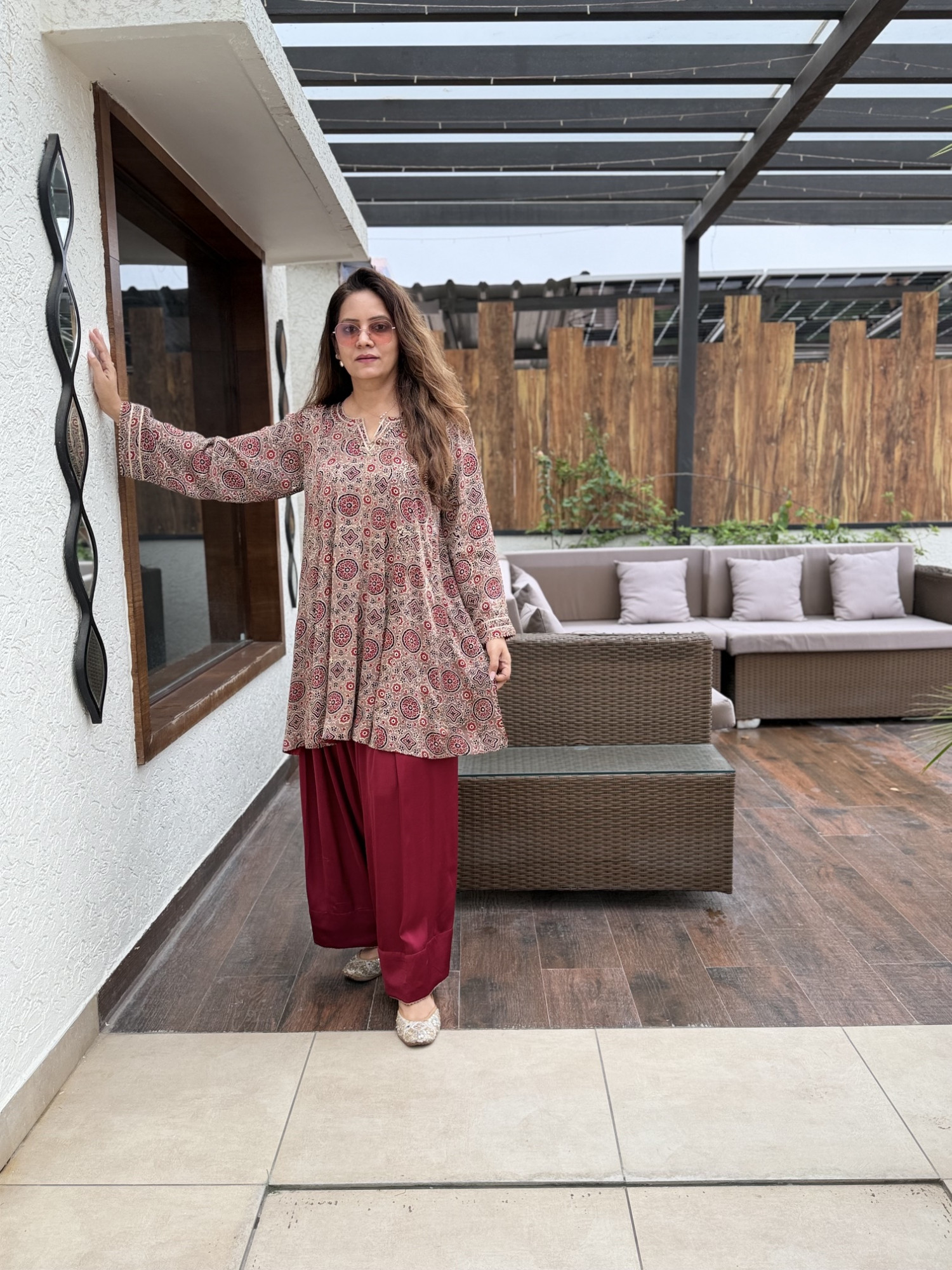 Nayra Modal Silk Suit
