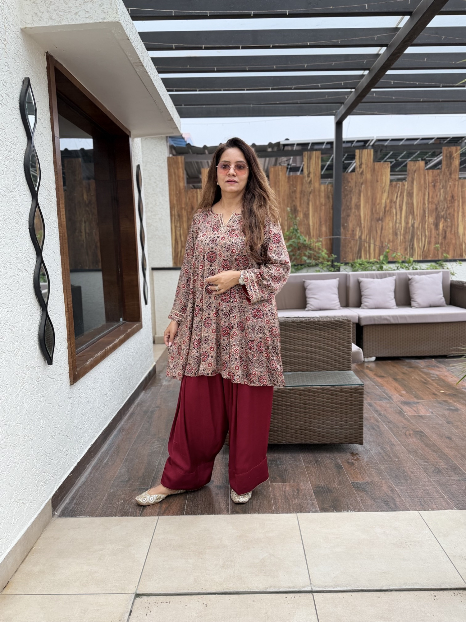 Nayra Modal Silk Suit