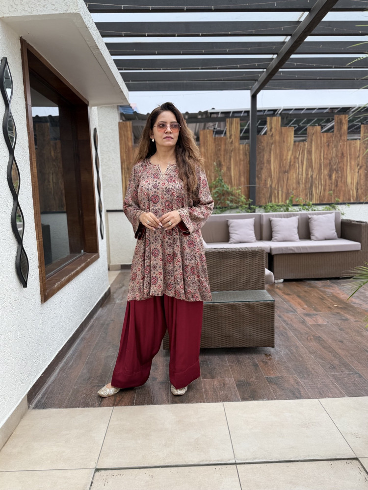 Image of Nayra Modal Silk Suit