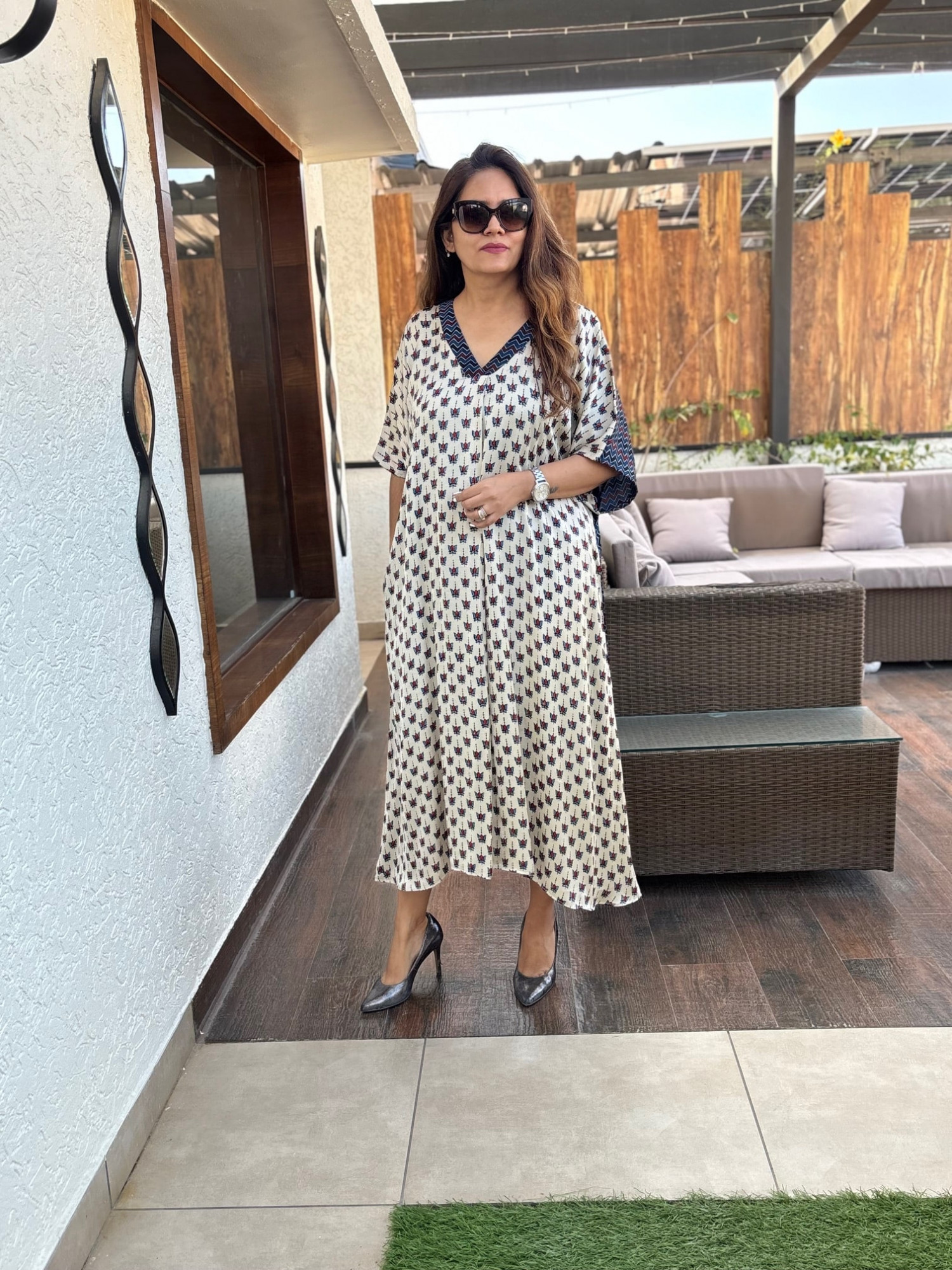 Sanjh Modal Silk Dress