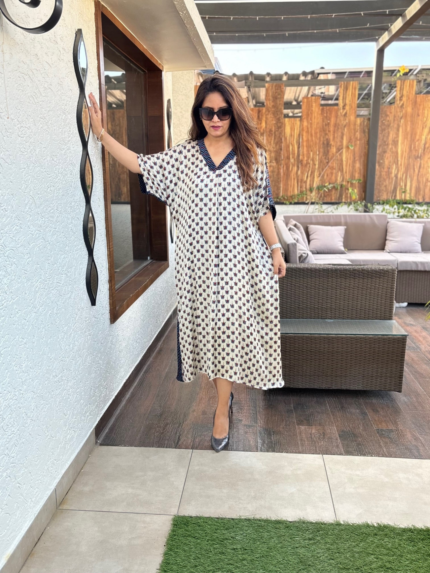 Sanjh Modal Silk Dress