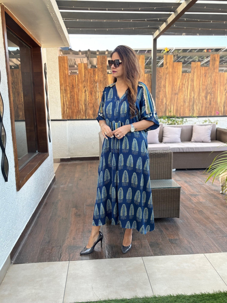 Image of Riyana Modal Silk Dress