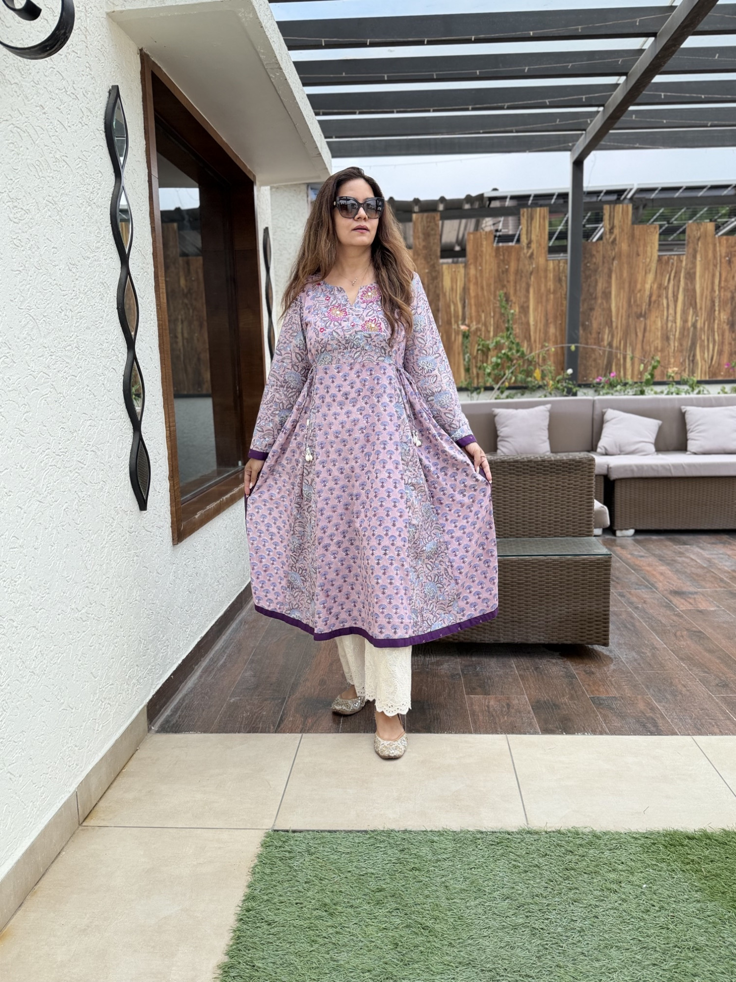 Sanjh Cotton Anarkali