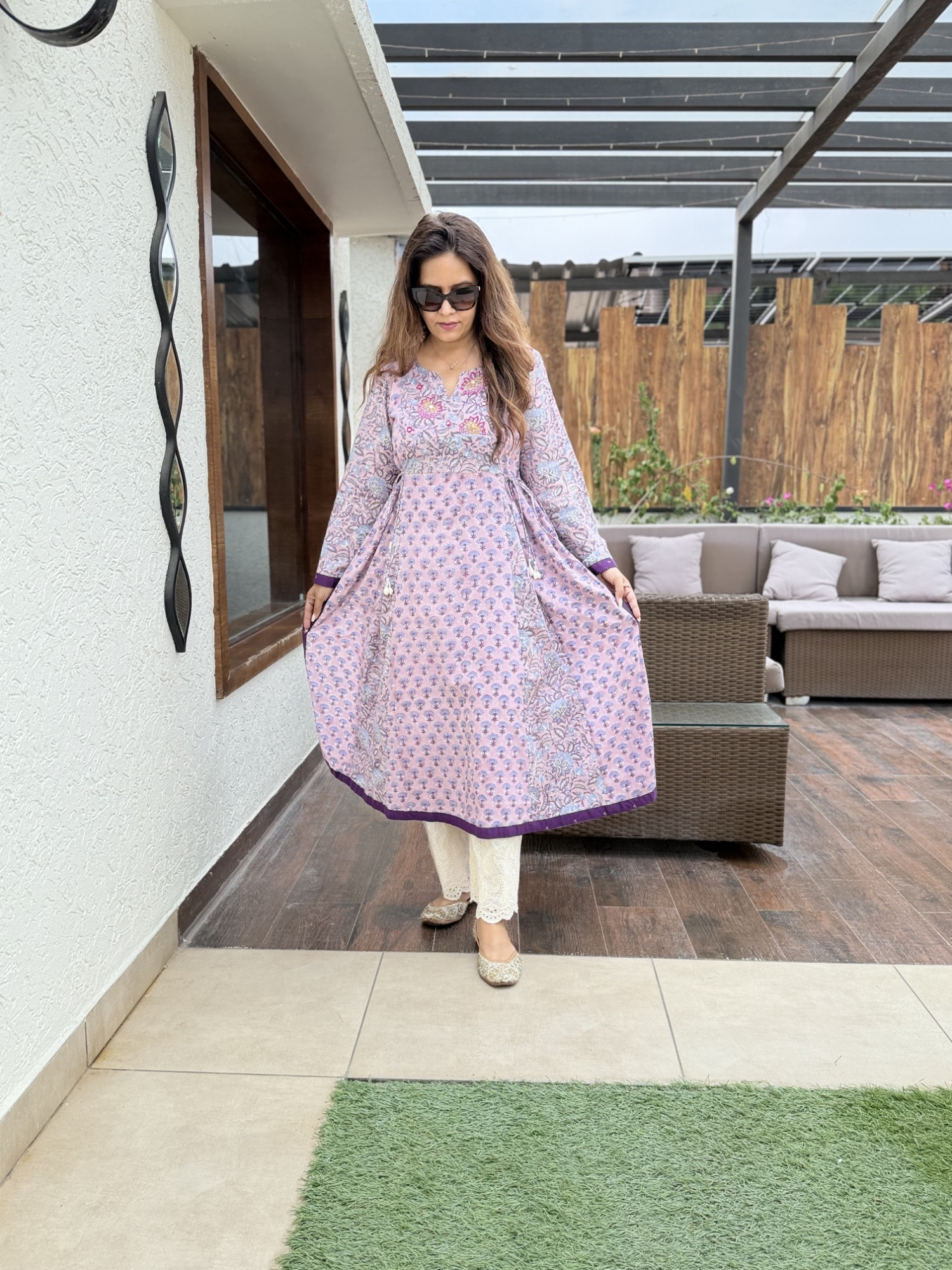 Sanjh Cotton Anarkali