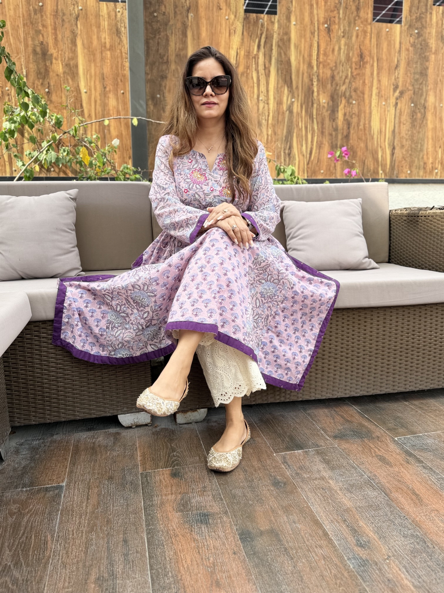 Sanjh Cotton Anarkali