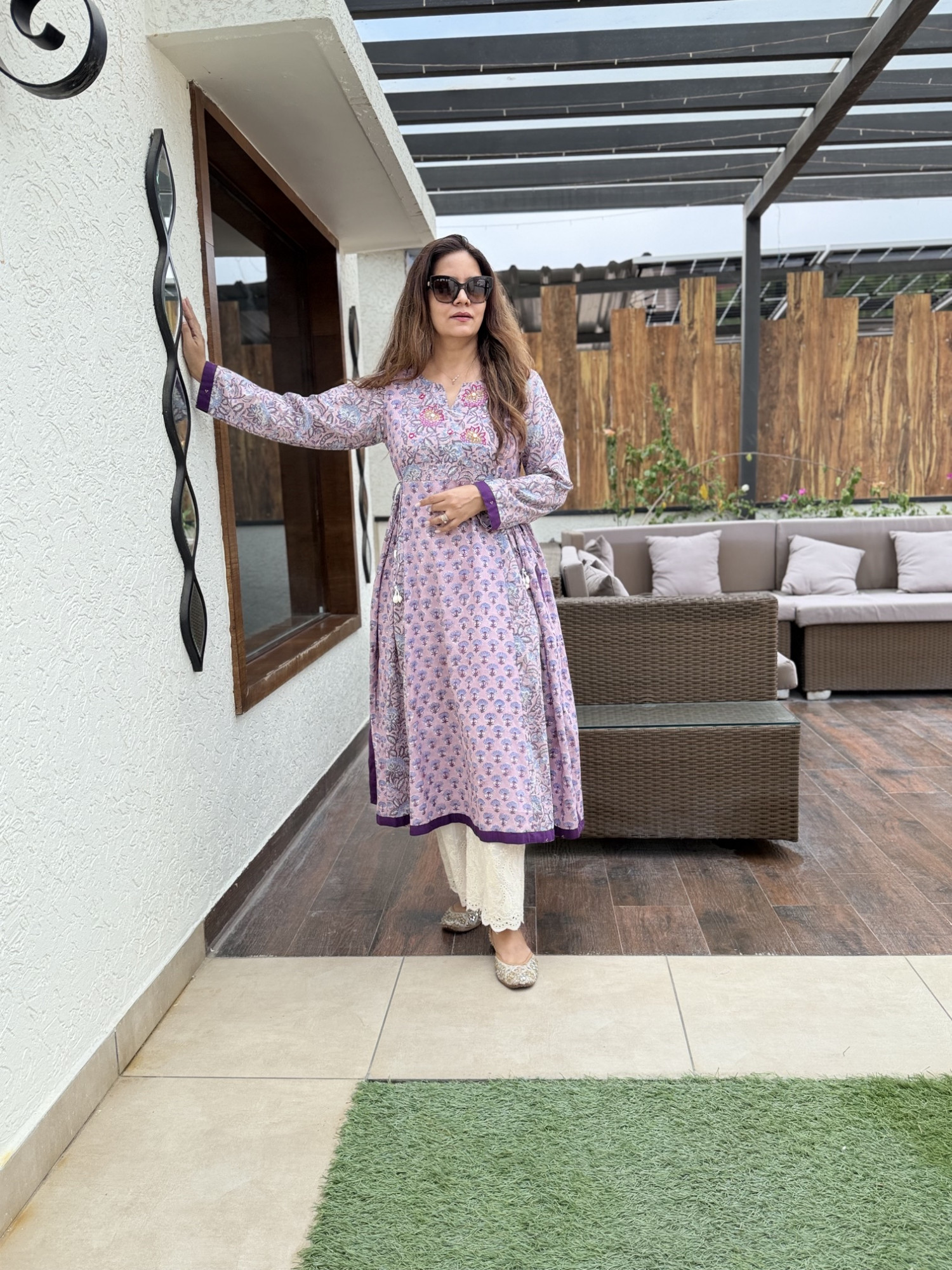 Sanjh Cotton Anarkali
