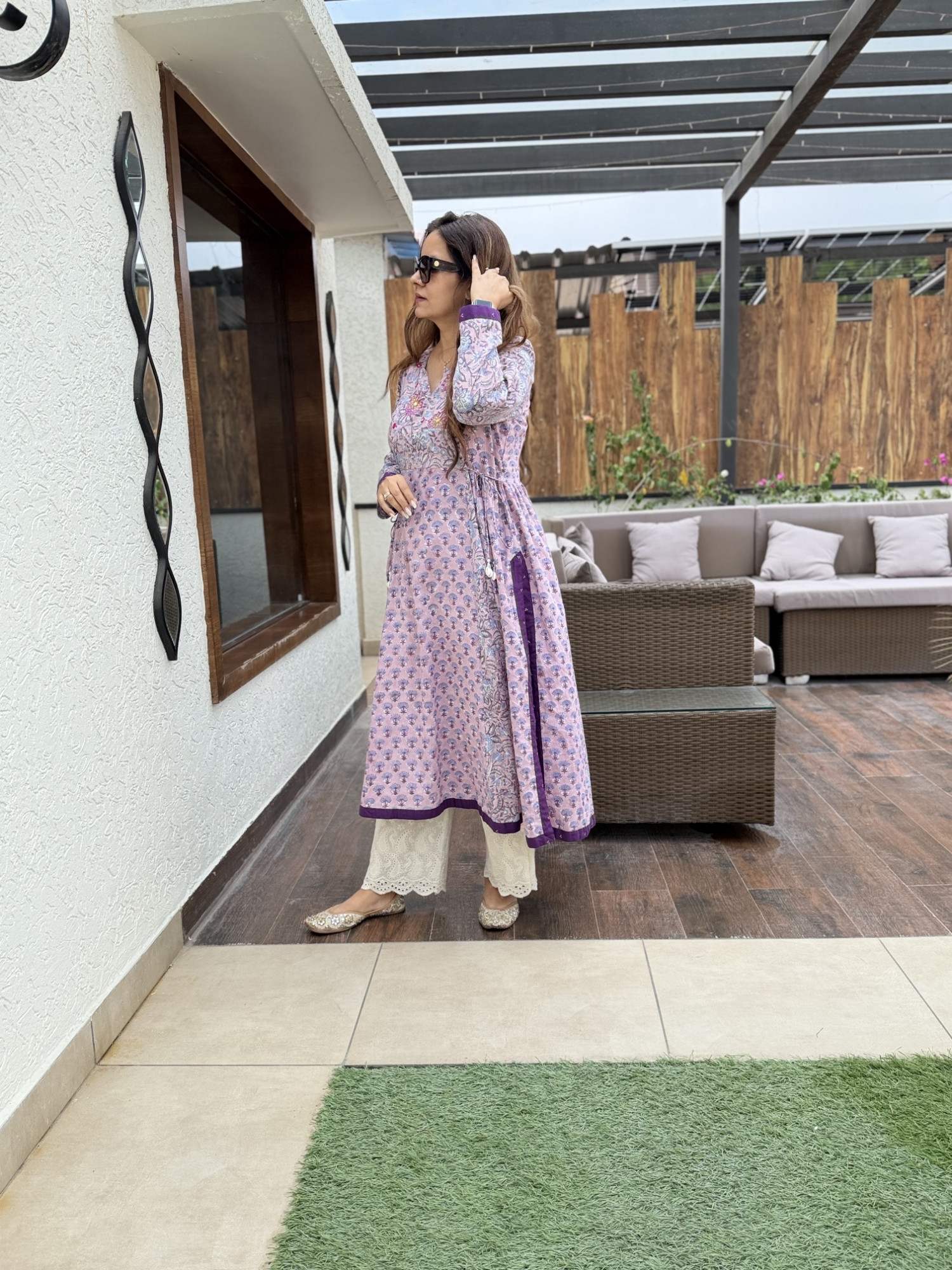 Sanjh Cotton Anarkali