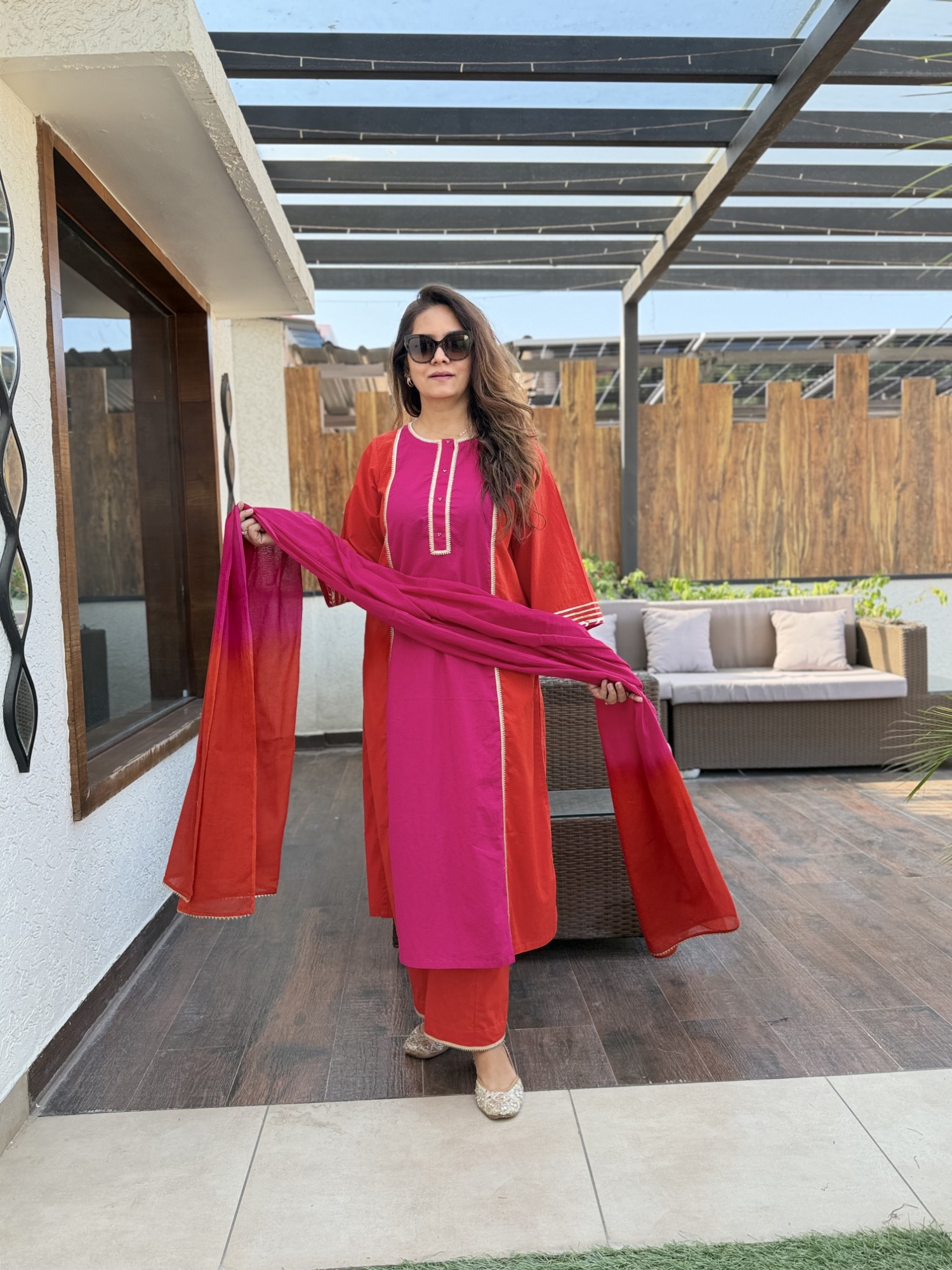 Sunset Petal Suit