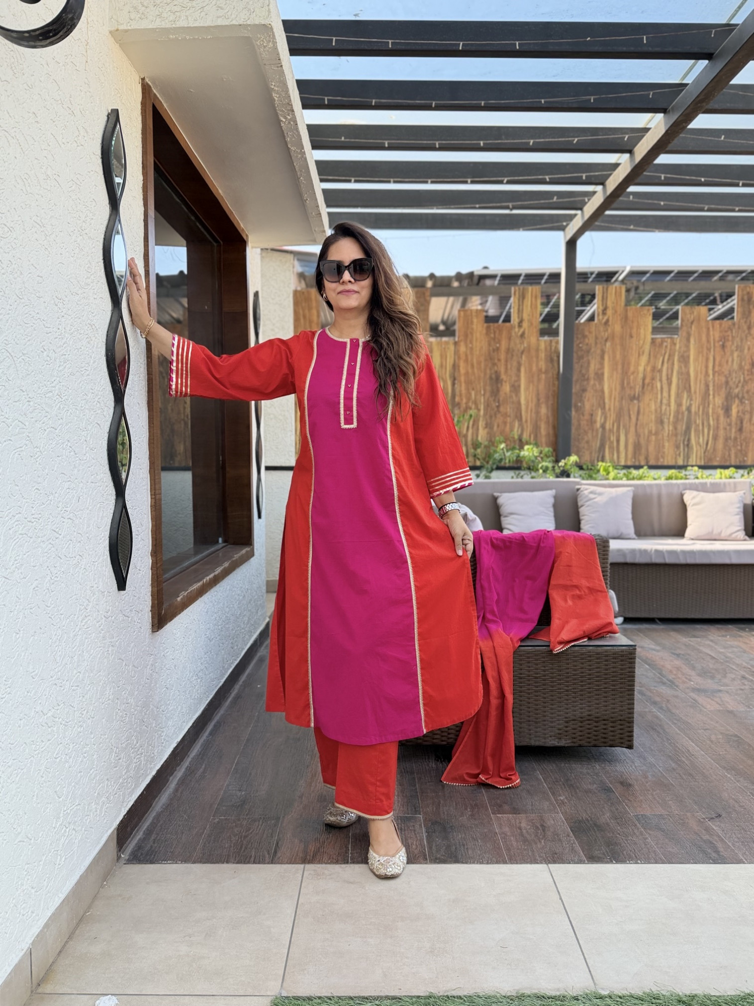 Sunset Petal Suit
