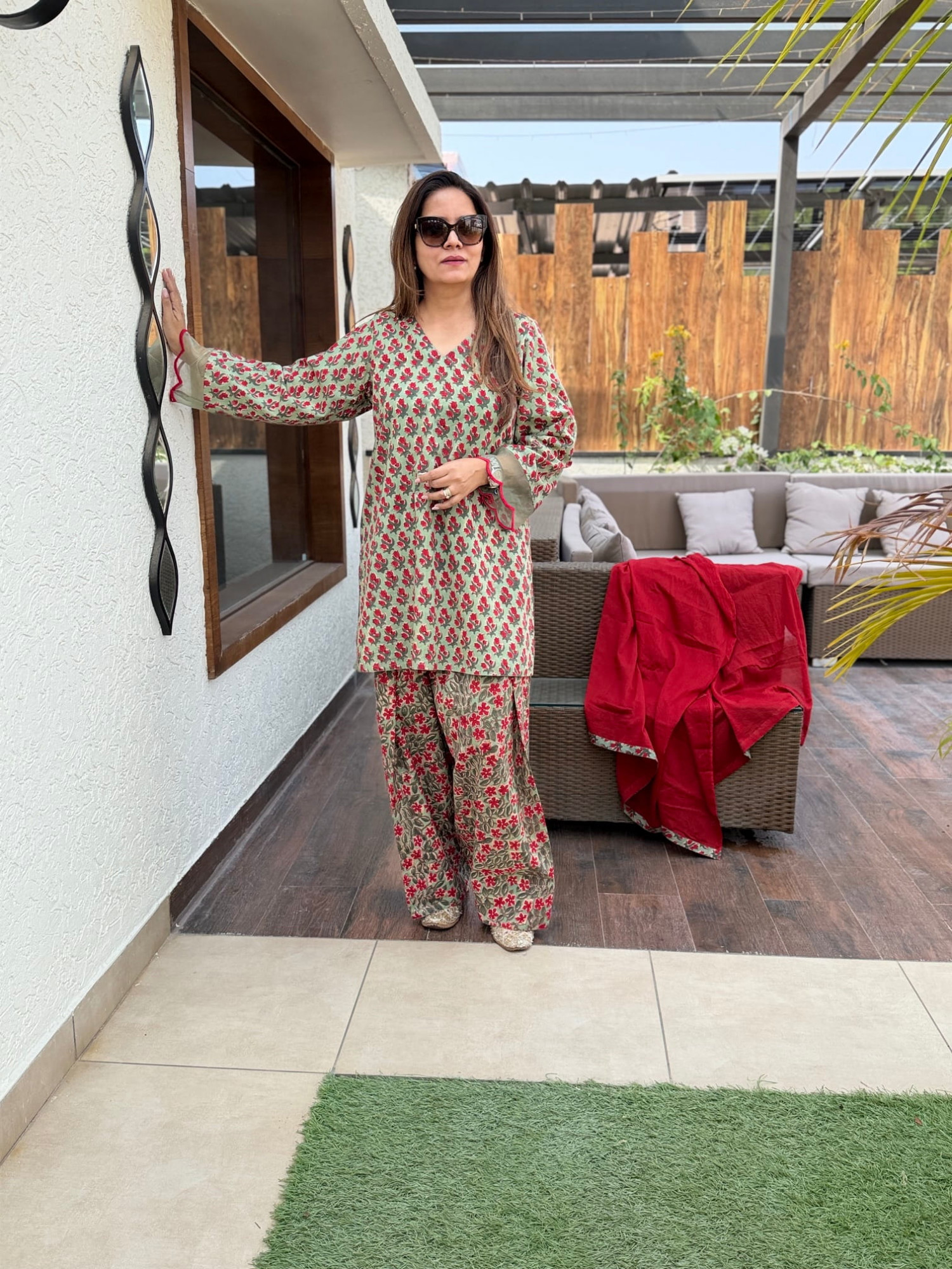Ruby Cotton Suit