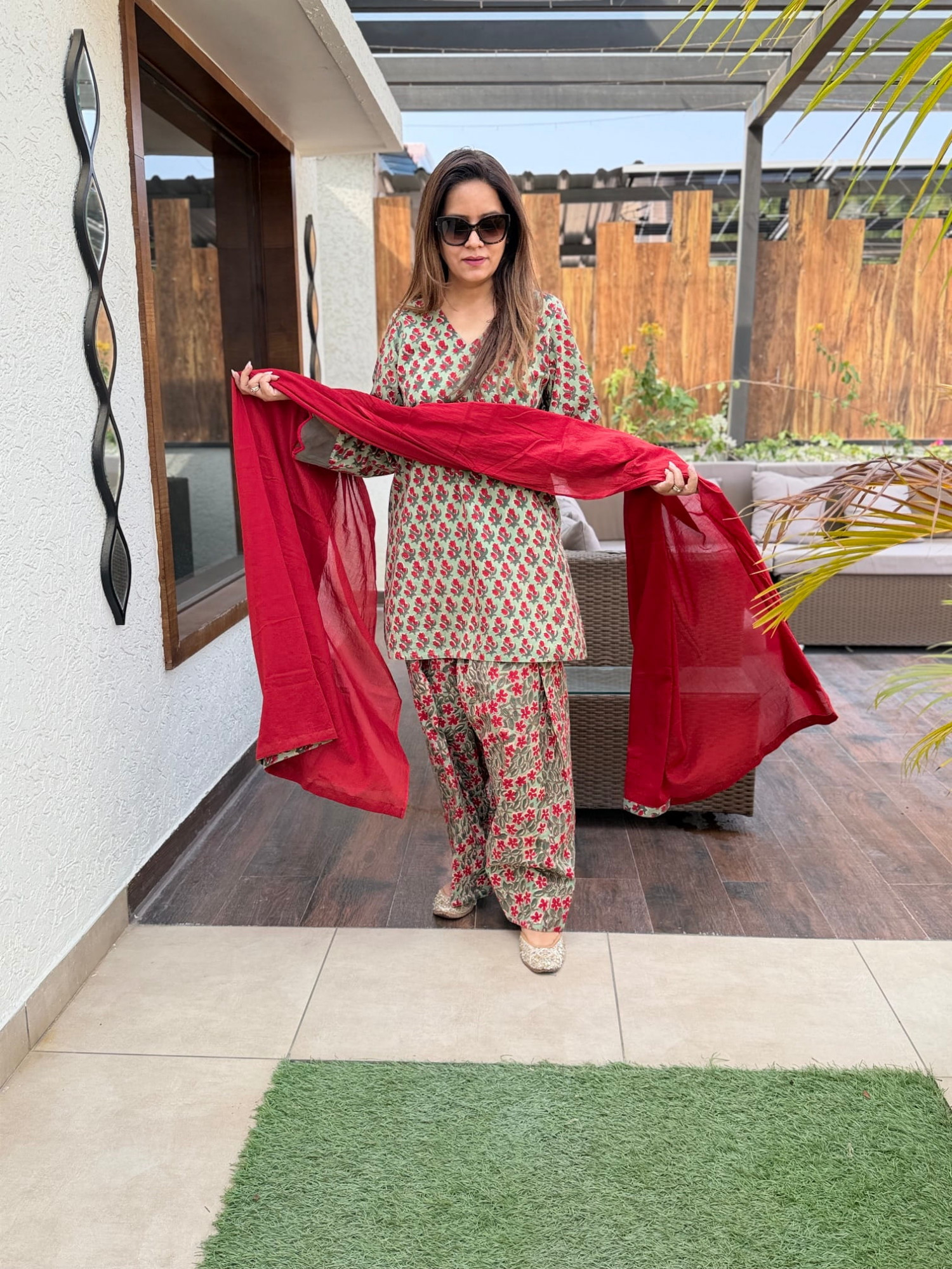 Ruby Cotton Suit