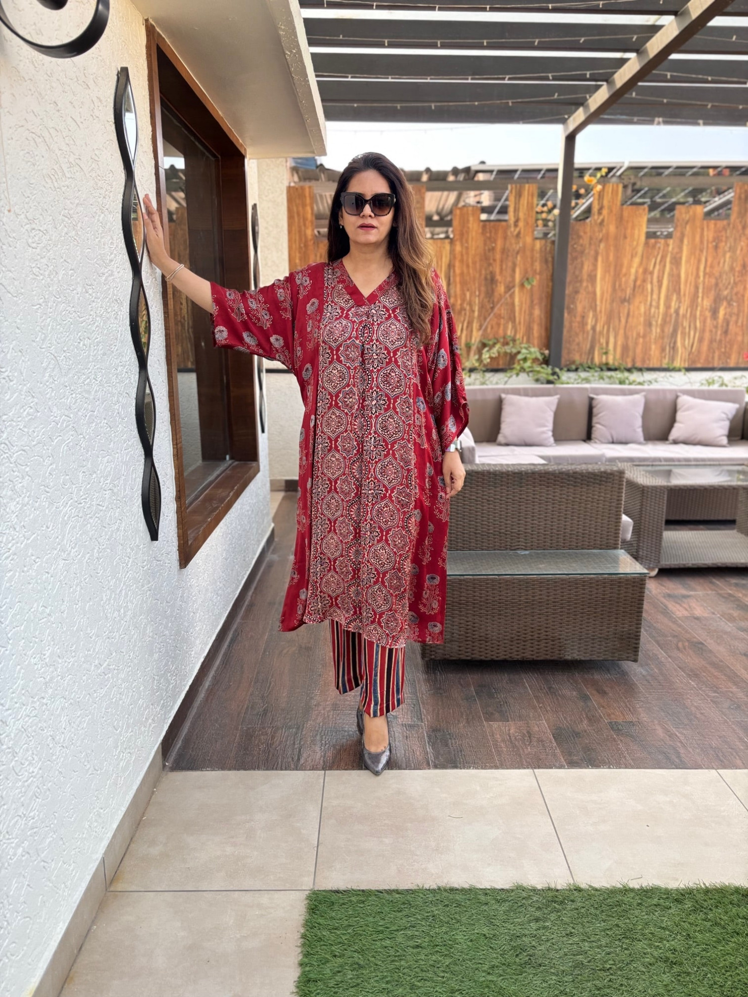 Mogra Modal Silk Suit