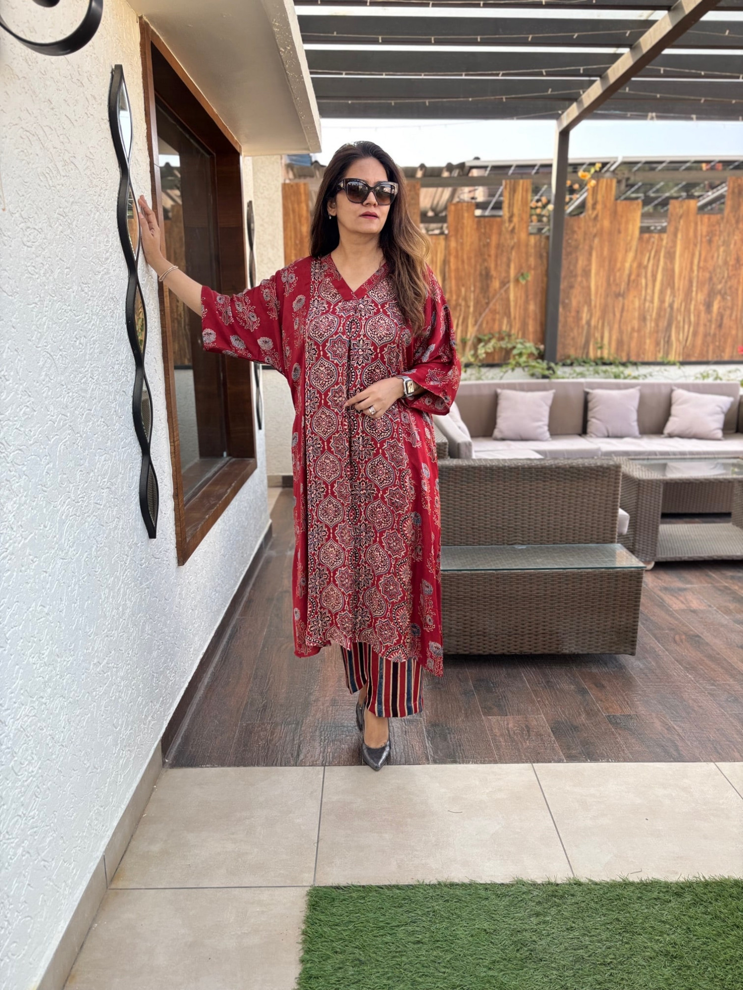 Mogra Modal Silk Suit