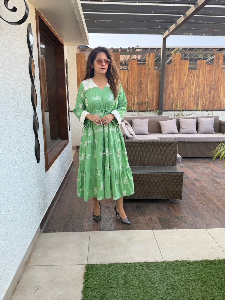 Image of Saloni Cotton Dress