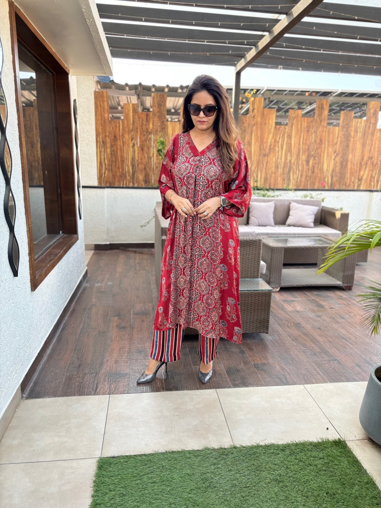 Mogra Modal Silk Suit