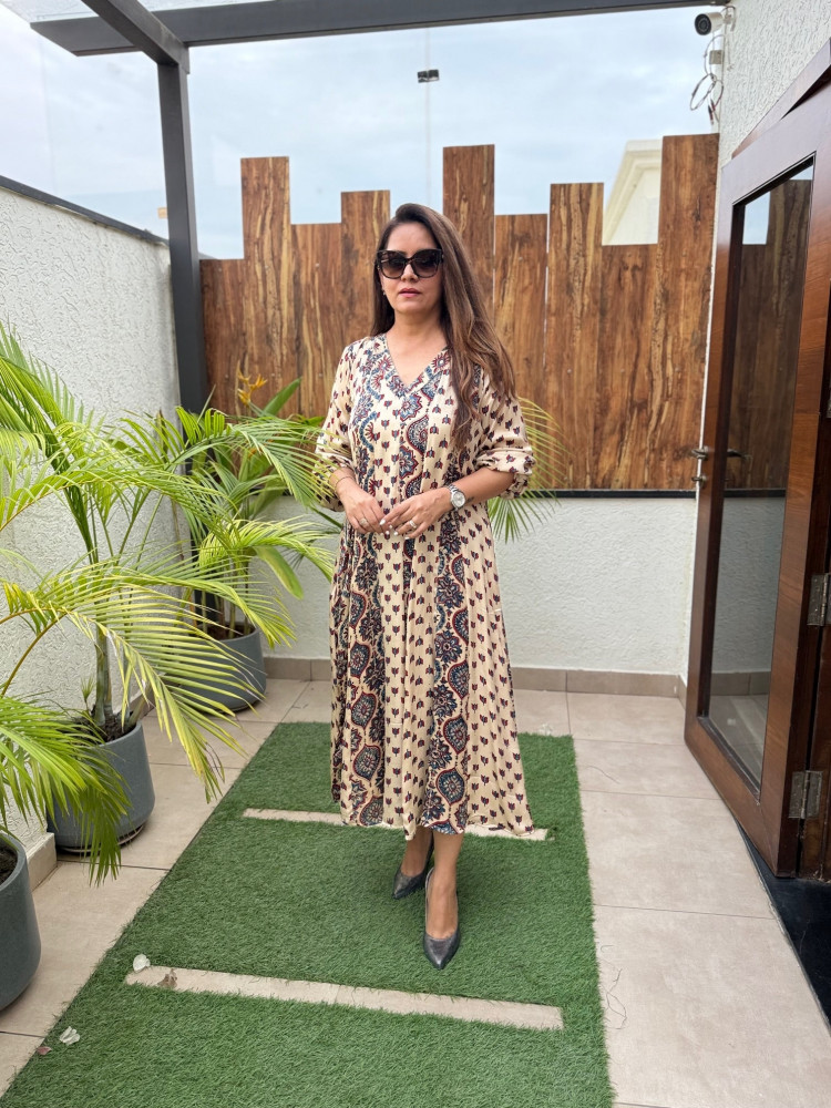 Image of Noorani Modal Silk Dress