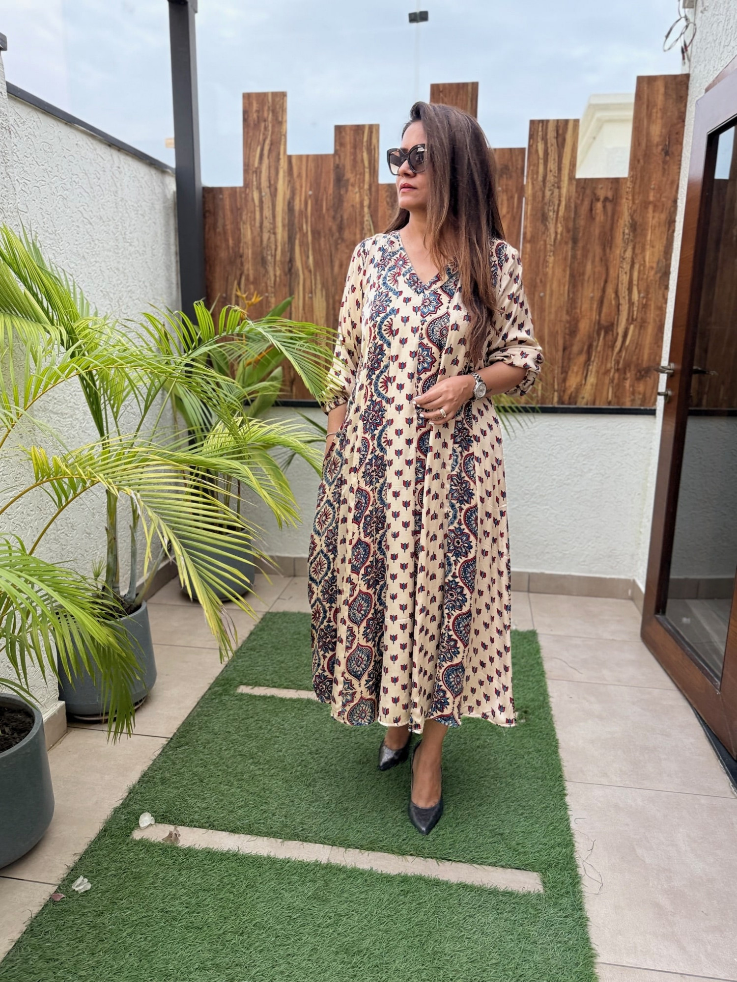 Noorani Modal Silk Dress