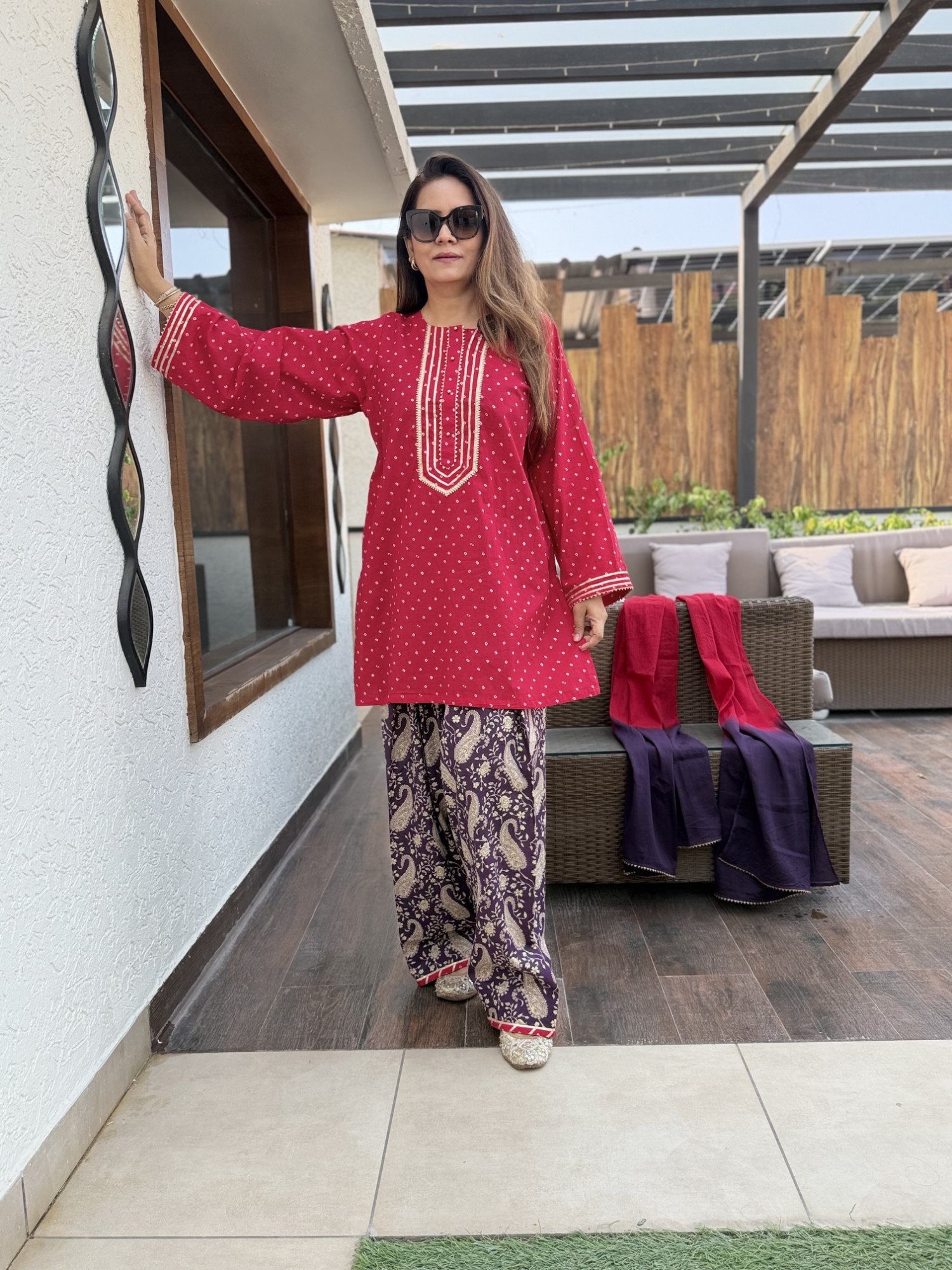 Aruna Farshi Suit