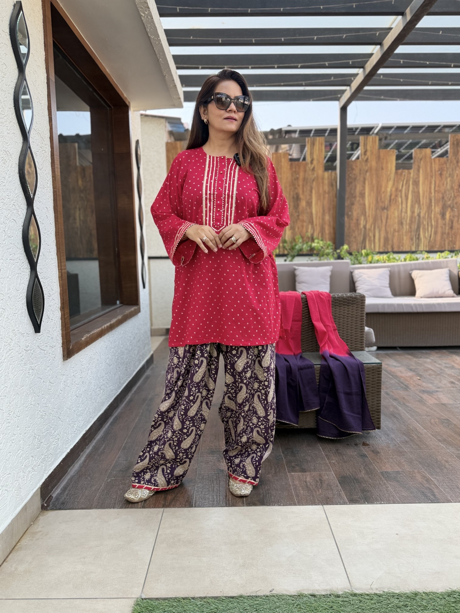Aruna Farshi Suit