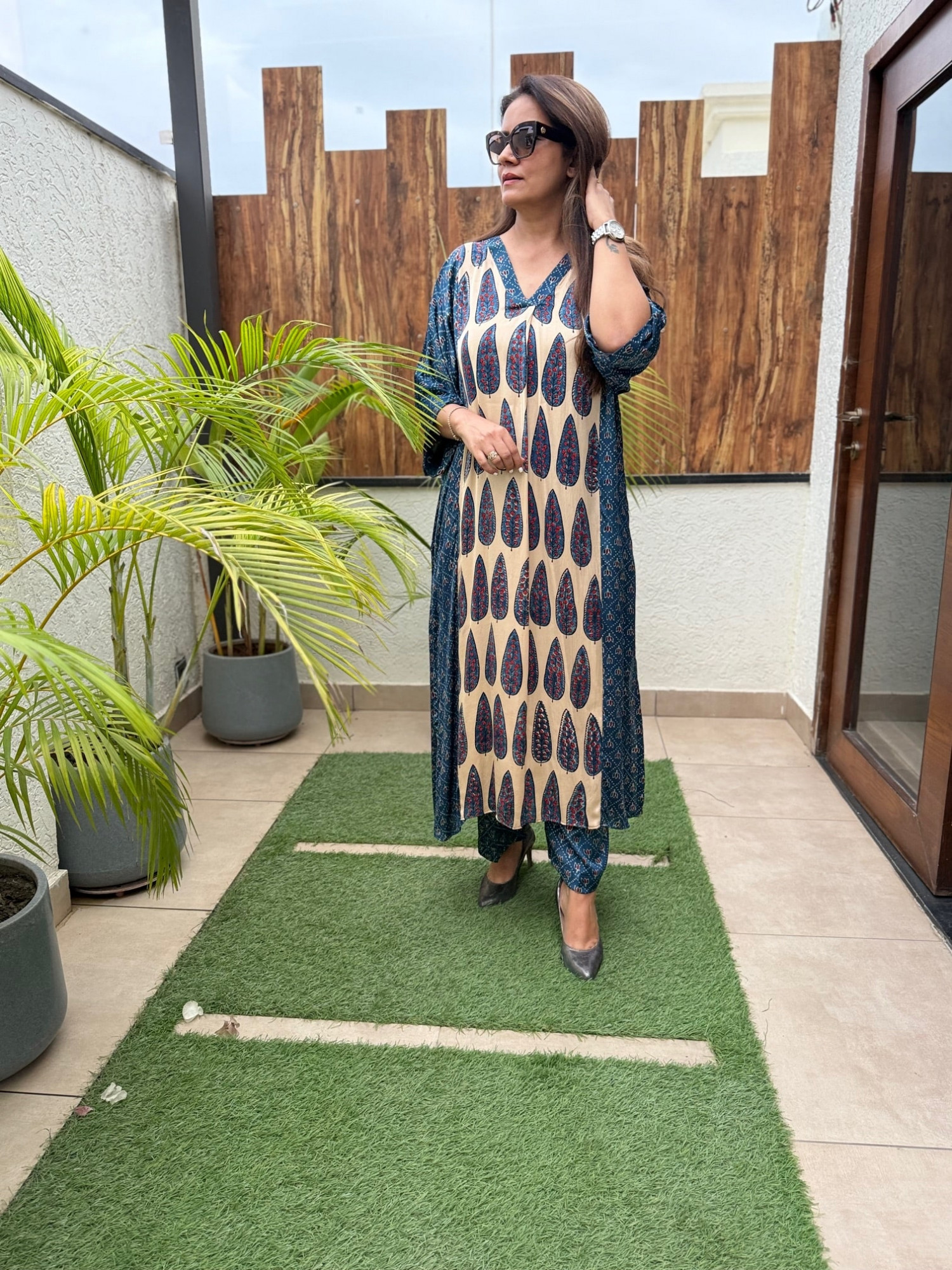 Osha Modal Silk Co-ord Set