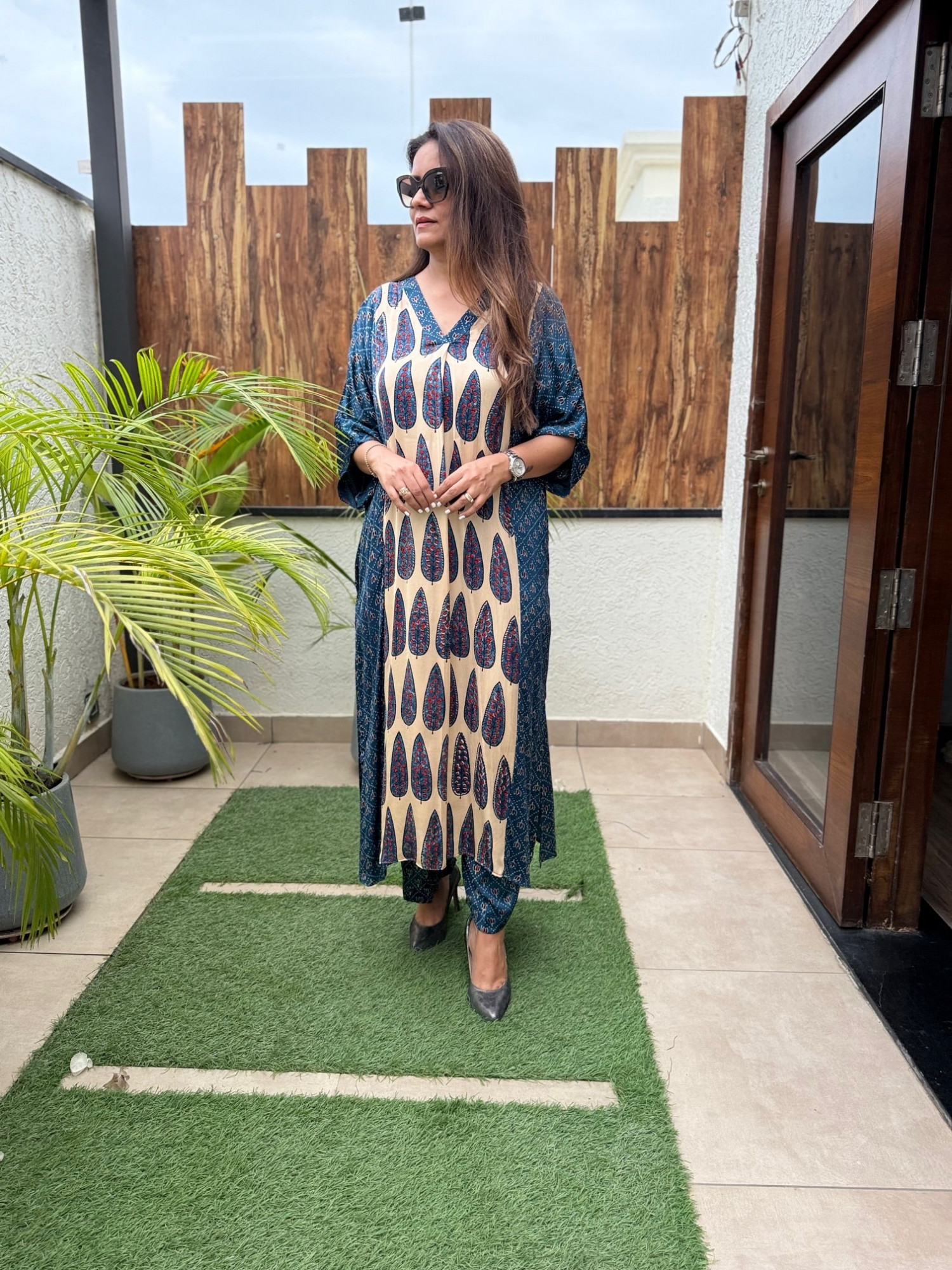 Osha Modal Silk Co-ord Set