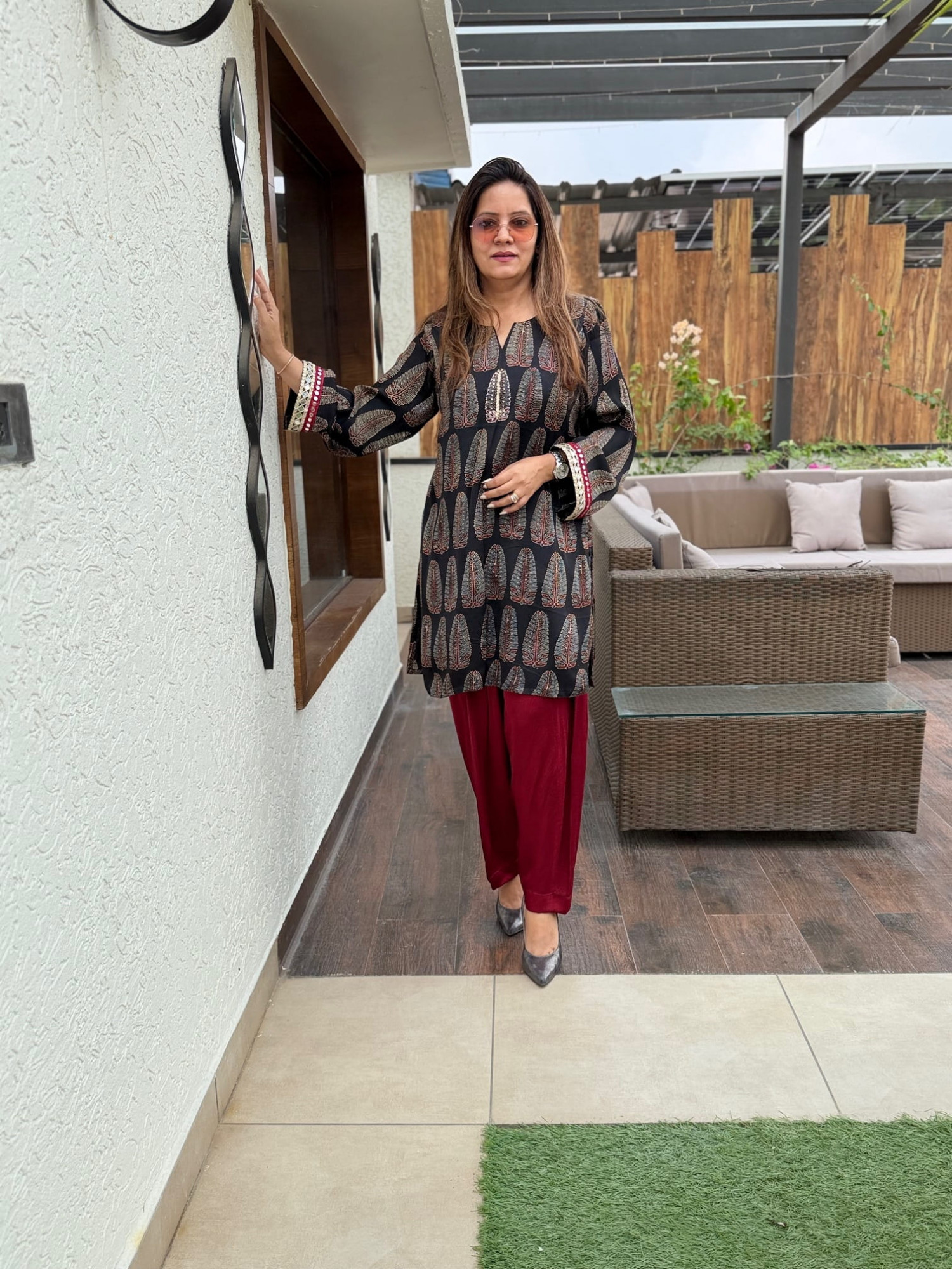 Flora Modal Silk Suit