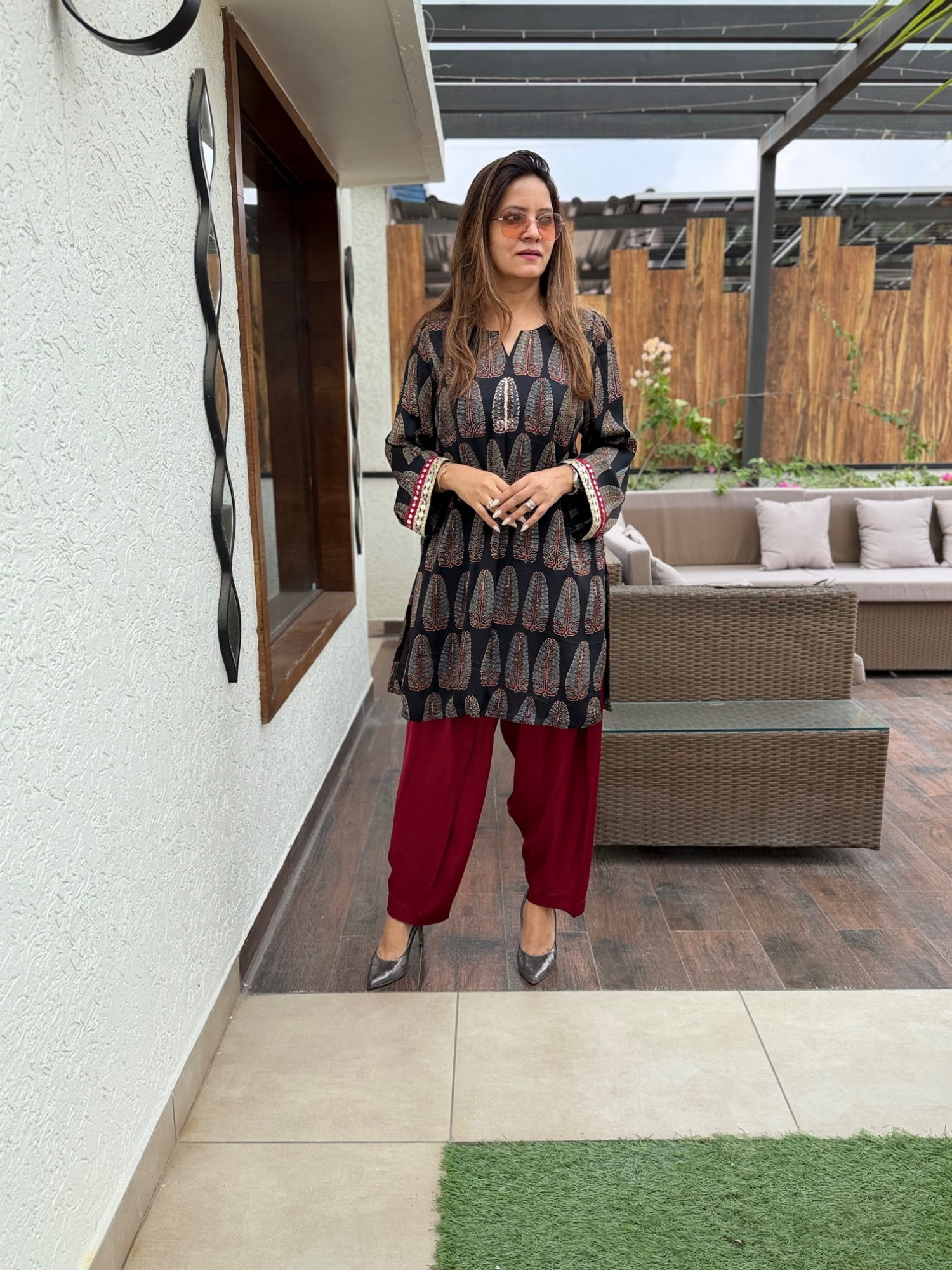 Flora Modal Silk Suit