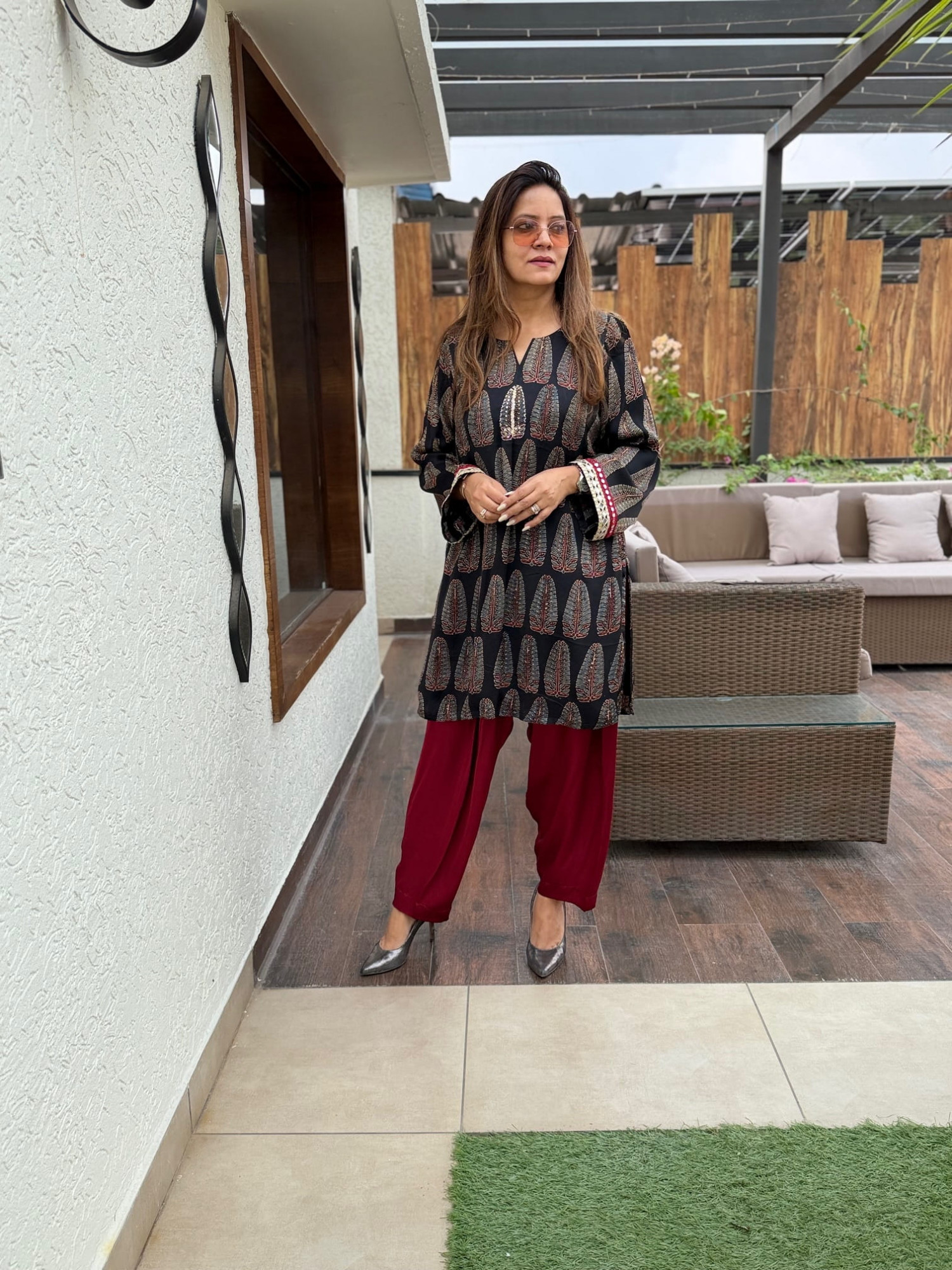 Flora Modal Silk Suit