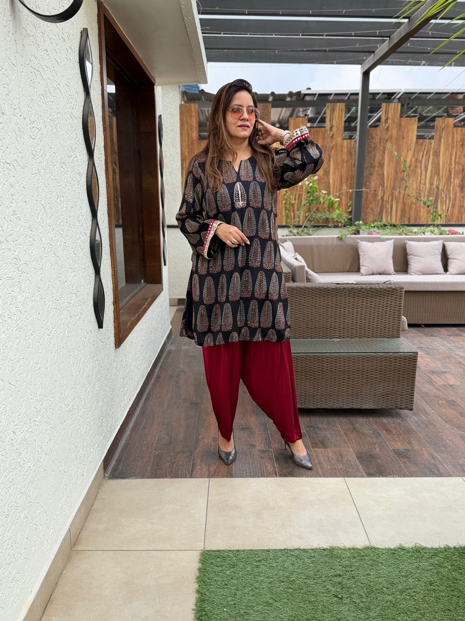 Flora Modal Silk Suit