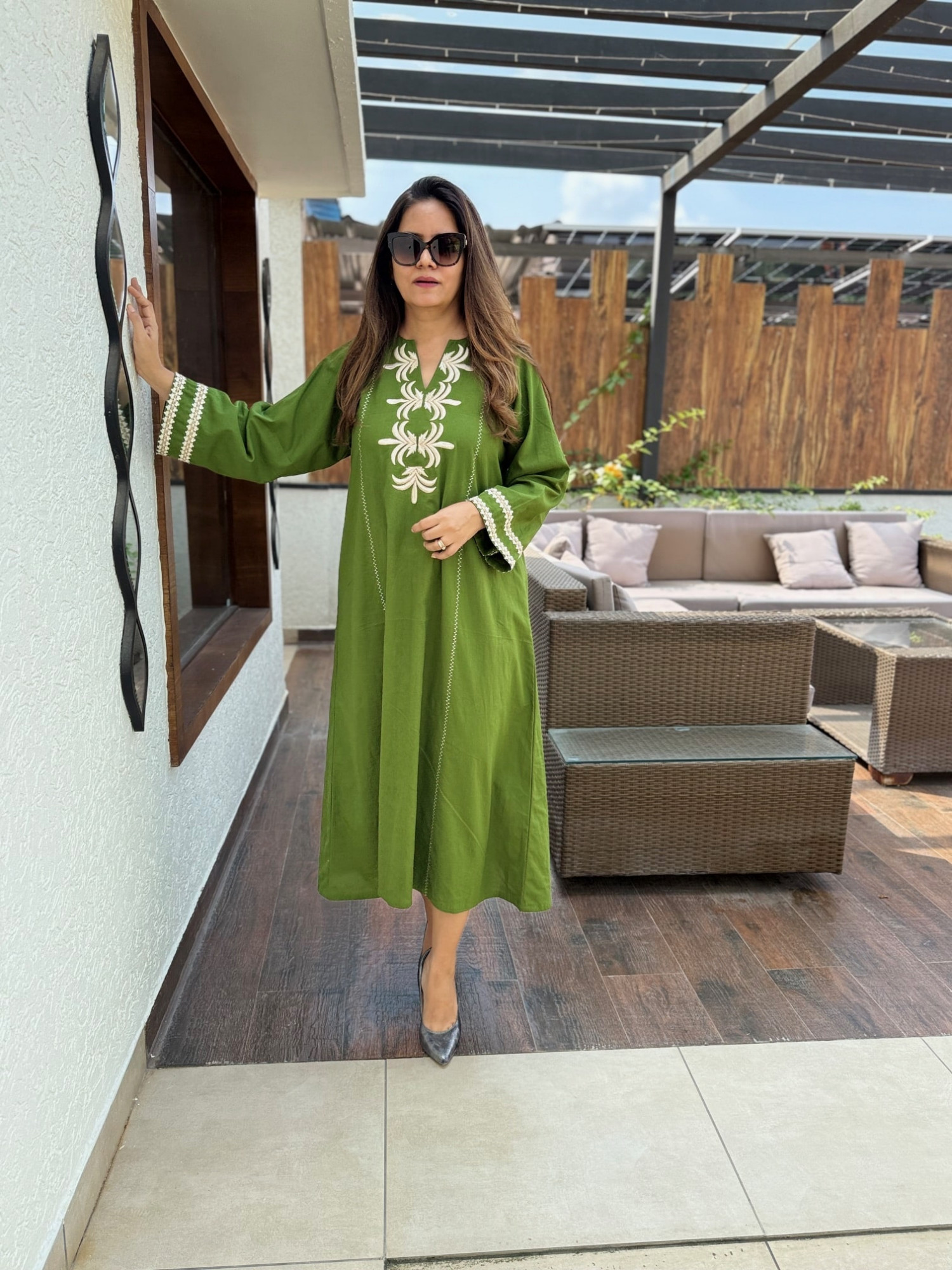 Orvi Embroidered Dress