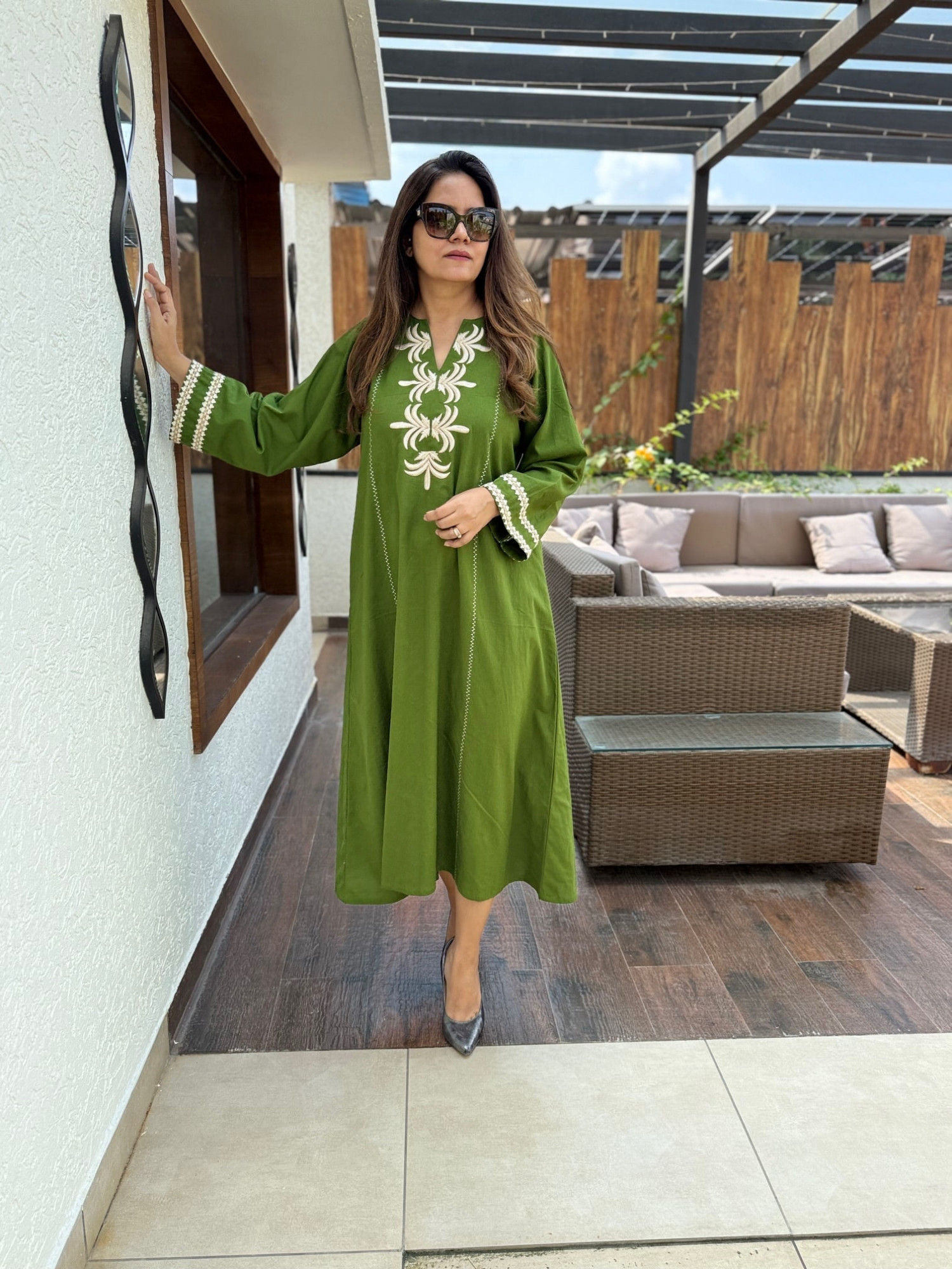 Orvi Embroidered Dress