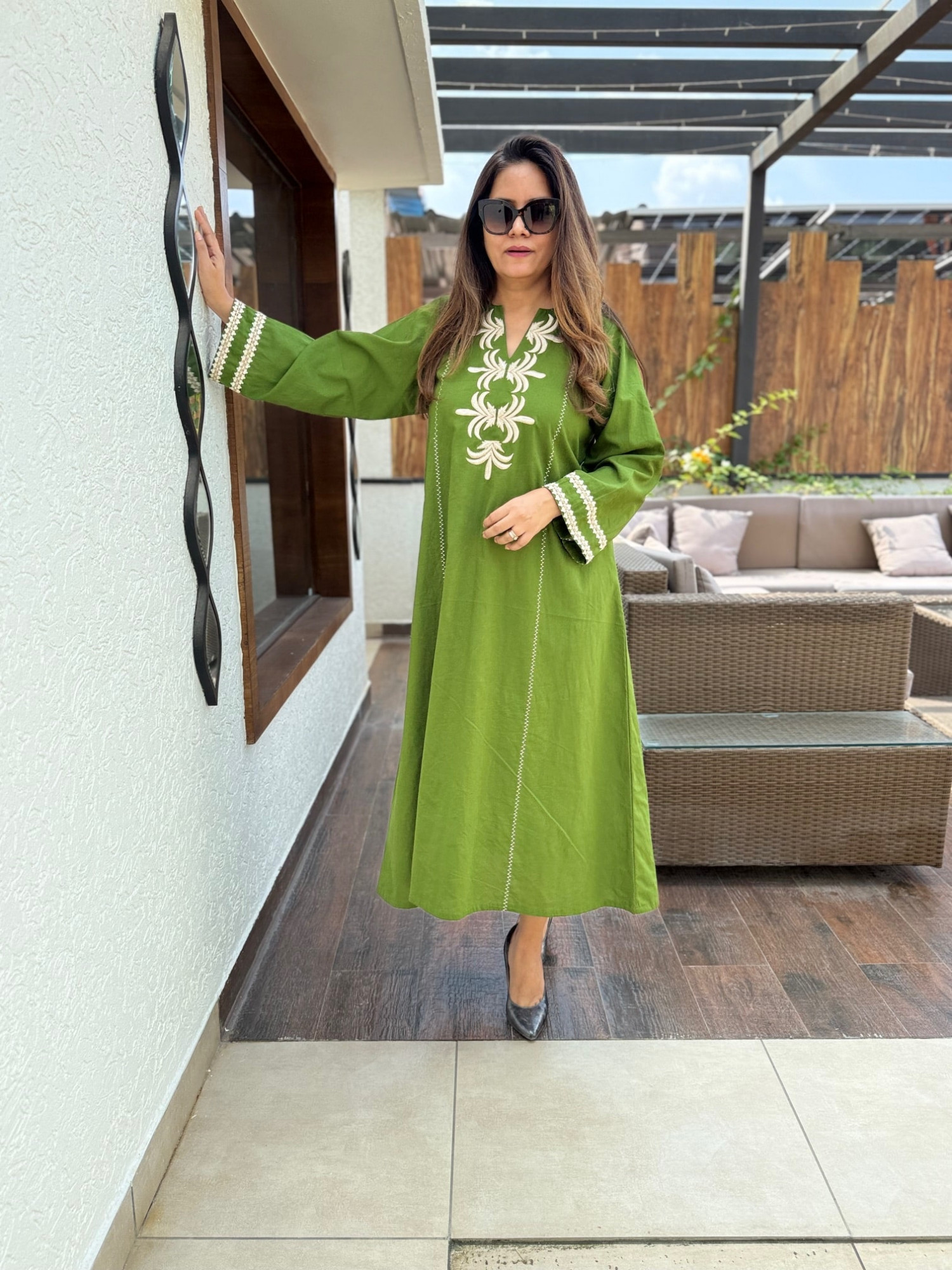 Orvi Embroidered Dress