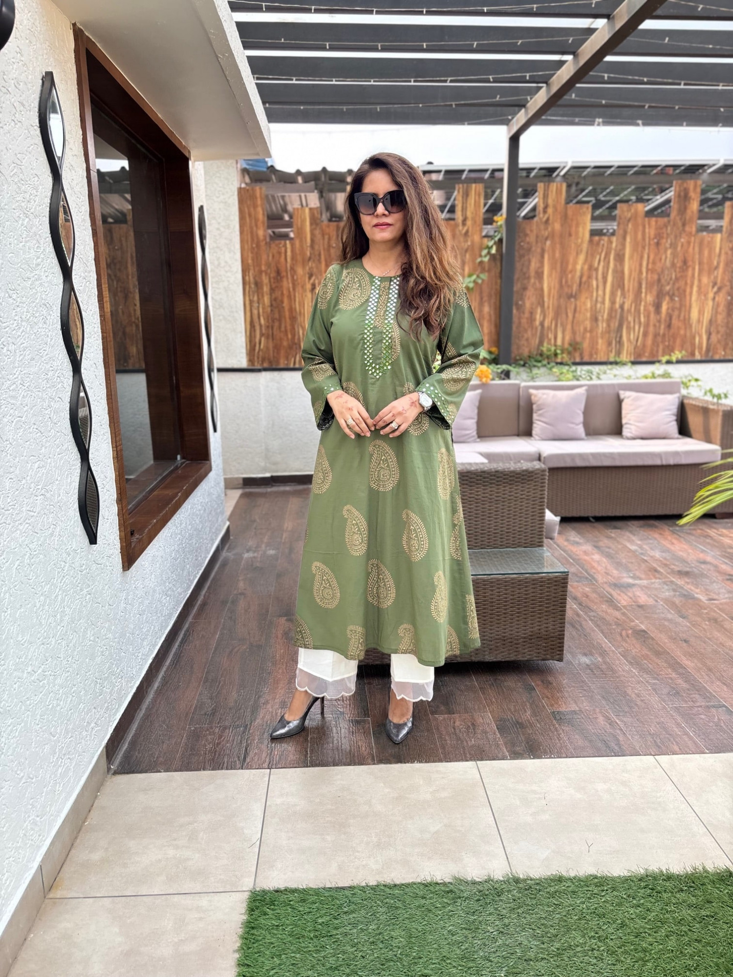 Gulmohar Cotton Kurta