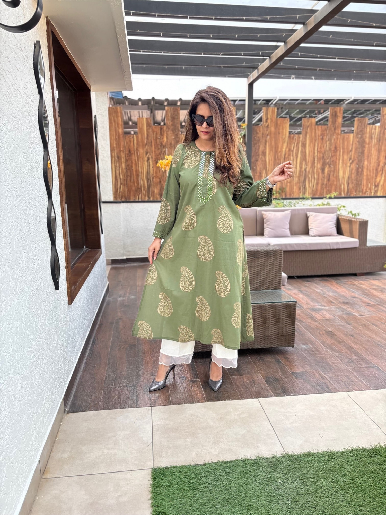 Gulmohar Cotton Kurta