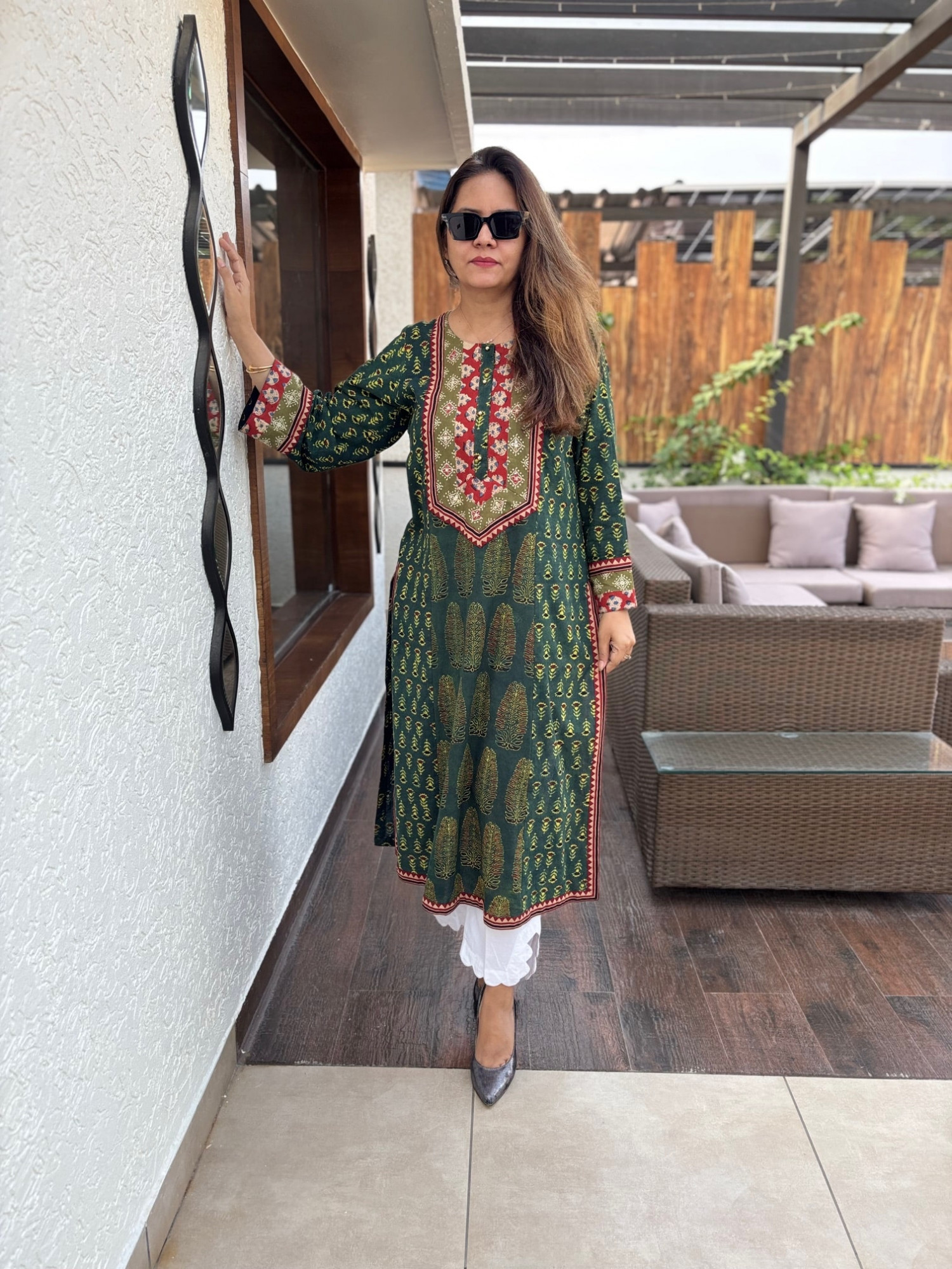 Gulzar Ajrakh Kurta