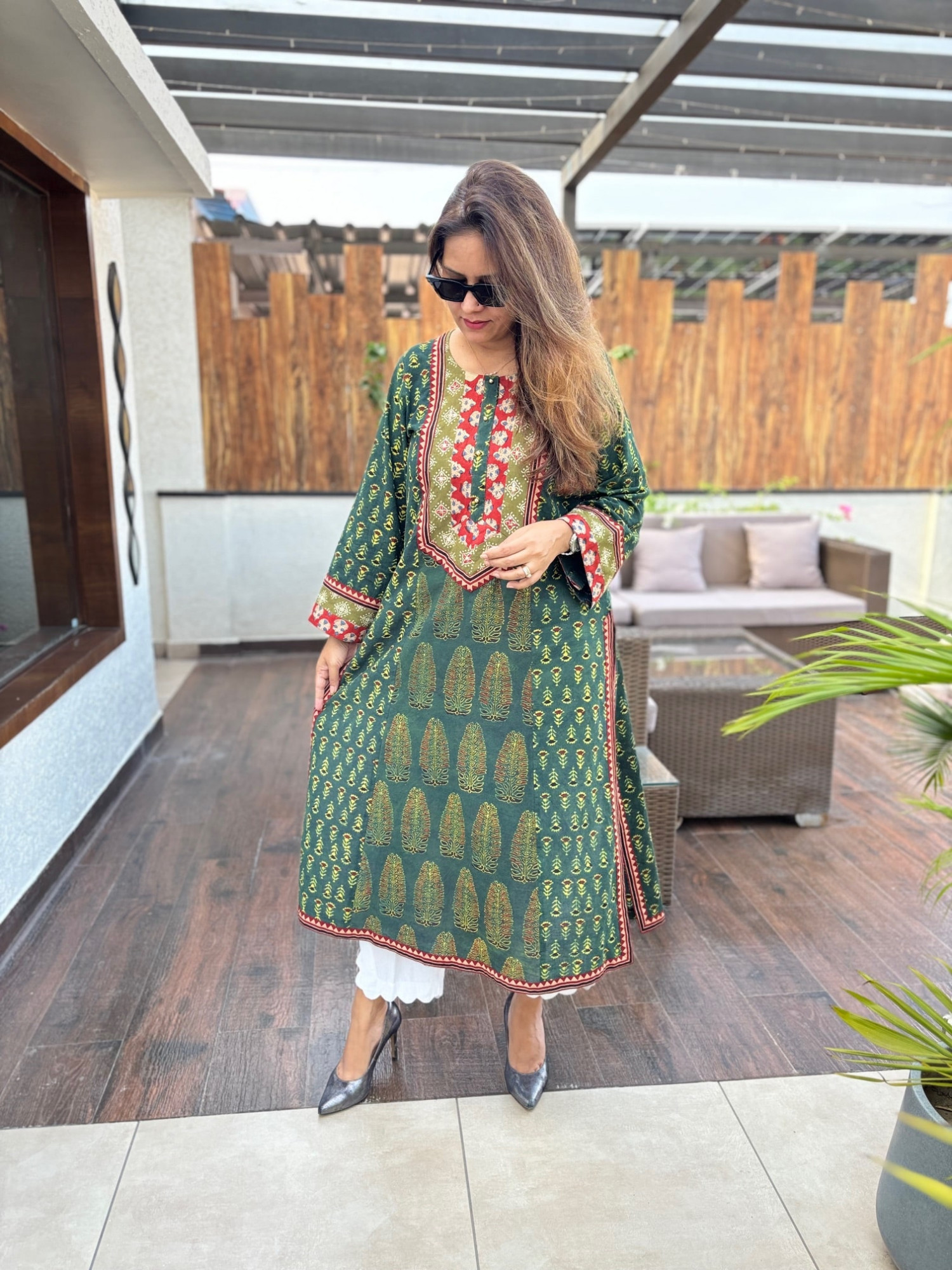 Gulzar Ajrakh Kurta