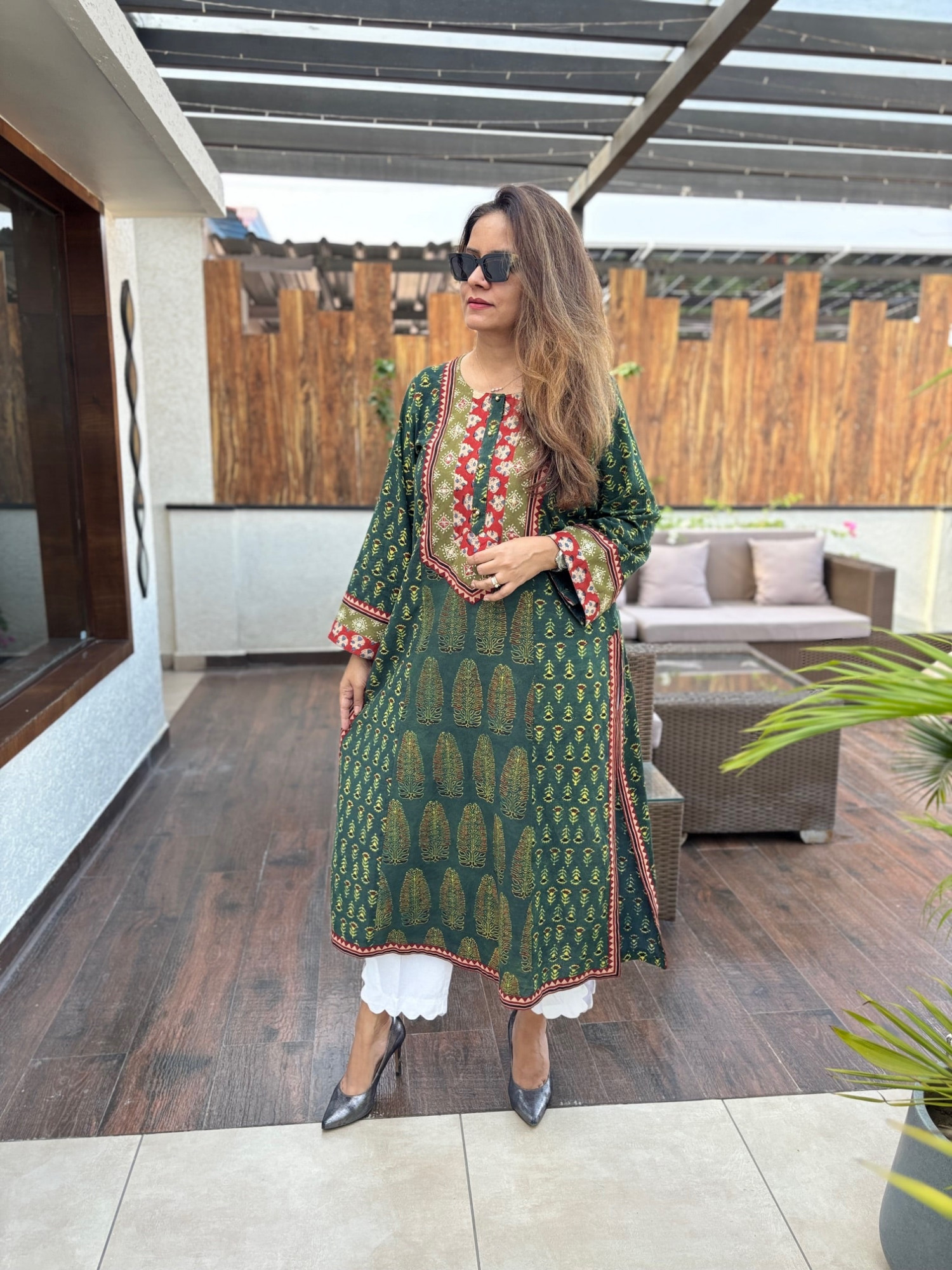 Gulzar Ajrakh Kurta