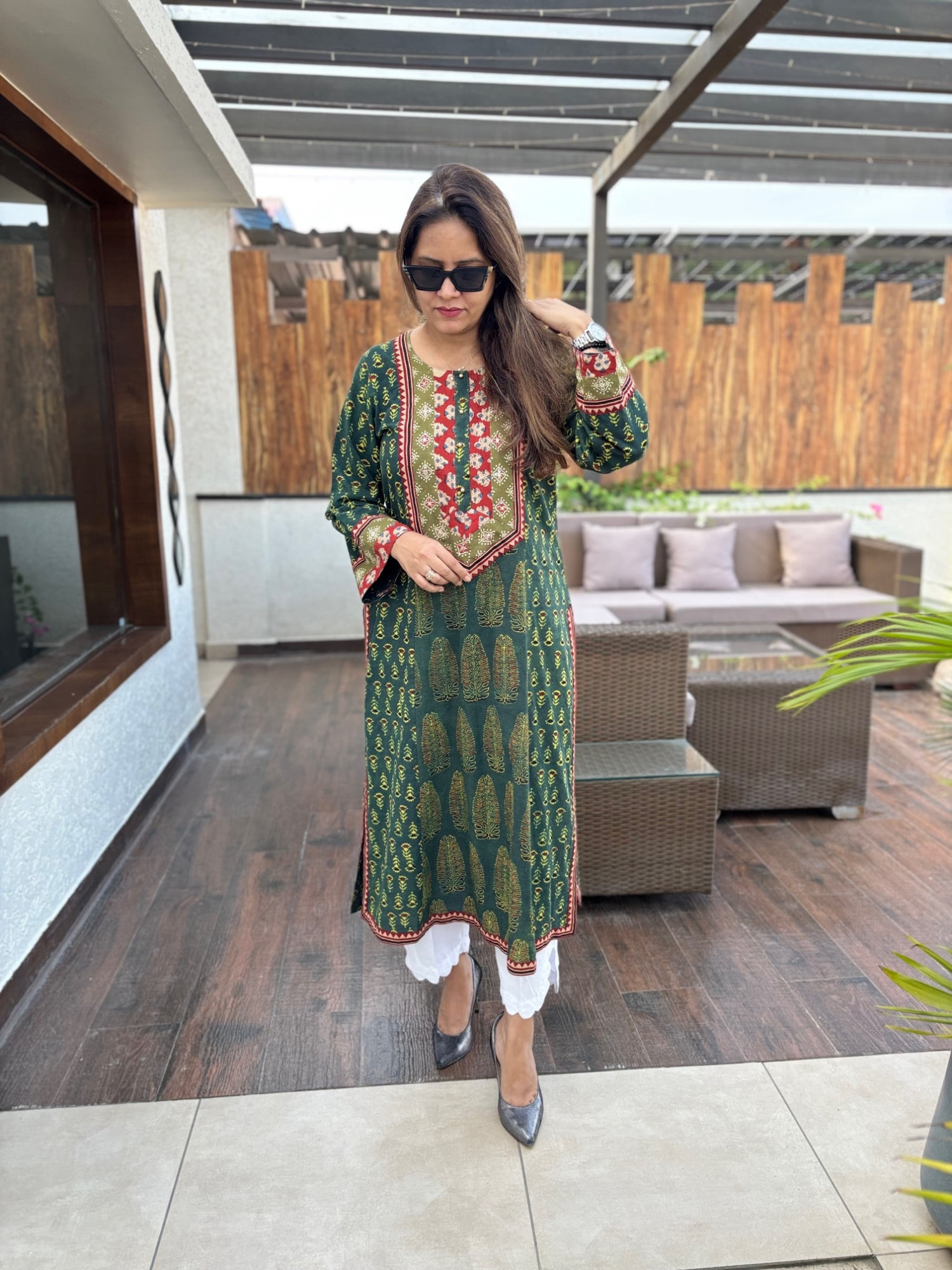 Gulzar Ajrakh Kurta